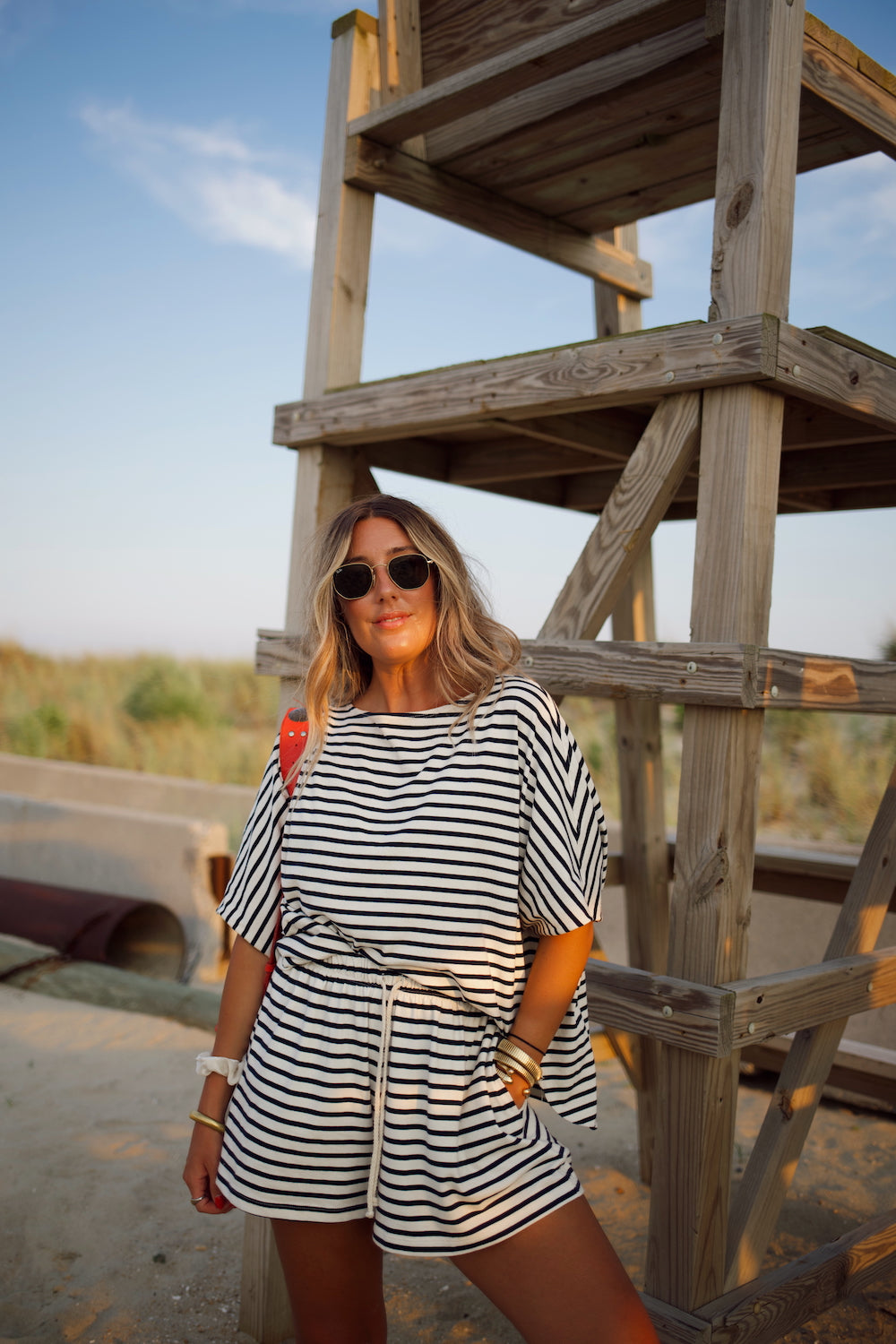 Everyday Short - Marina Stripe