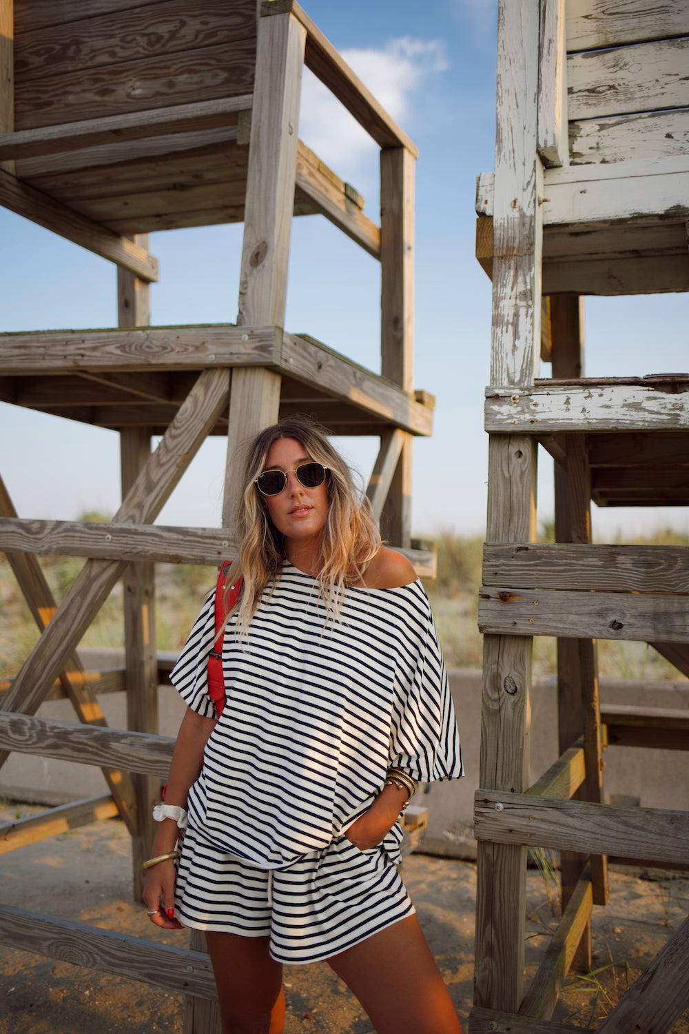 Everyday Short - Marina Stripe