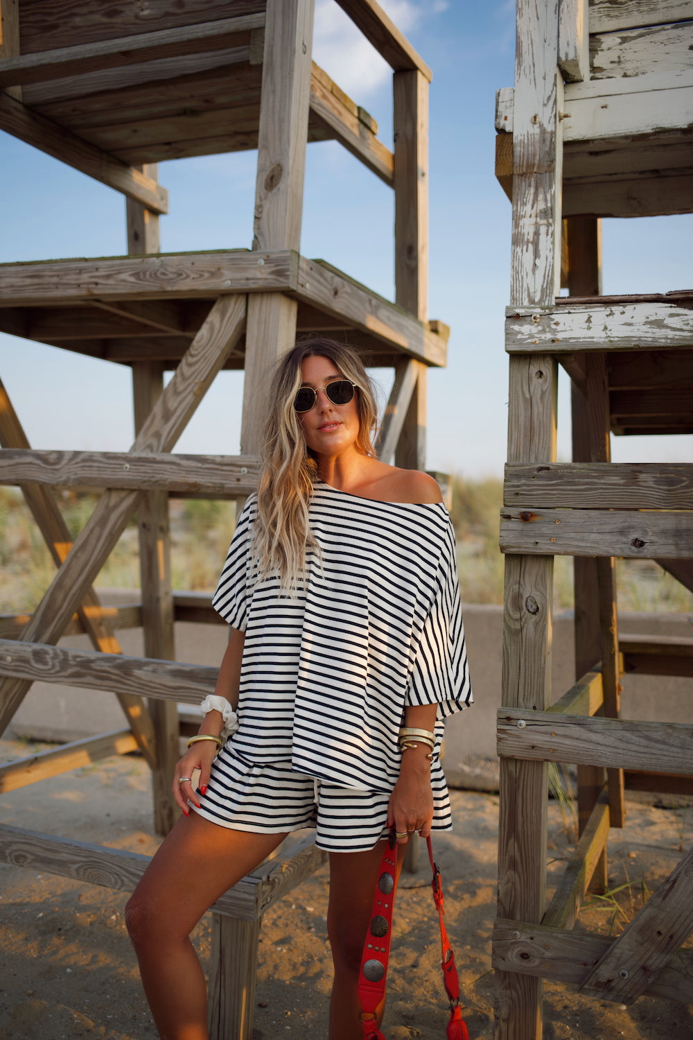 Everyday Short - Marina Stripe