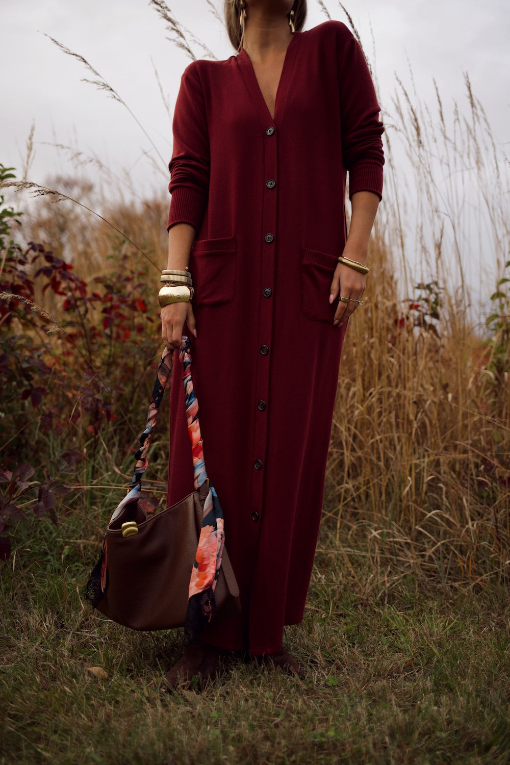 Cardi Sweater Dress - Burgundy HOW DO YOU WEAR THAT SHOP Cardi Sweater Dress - Burgundy HOW DO YOU WEAR THAT SHOP