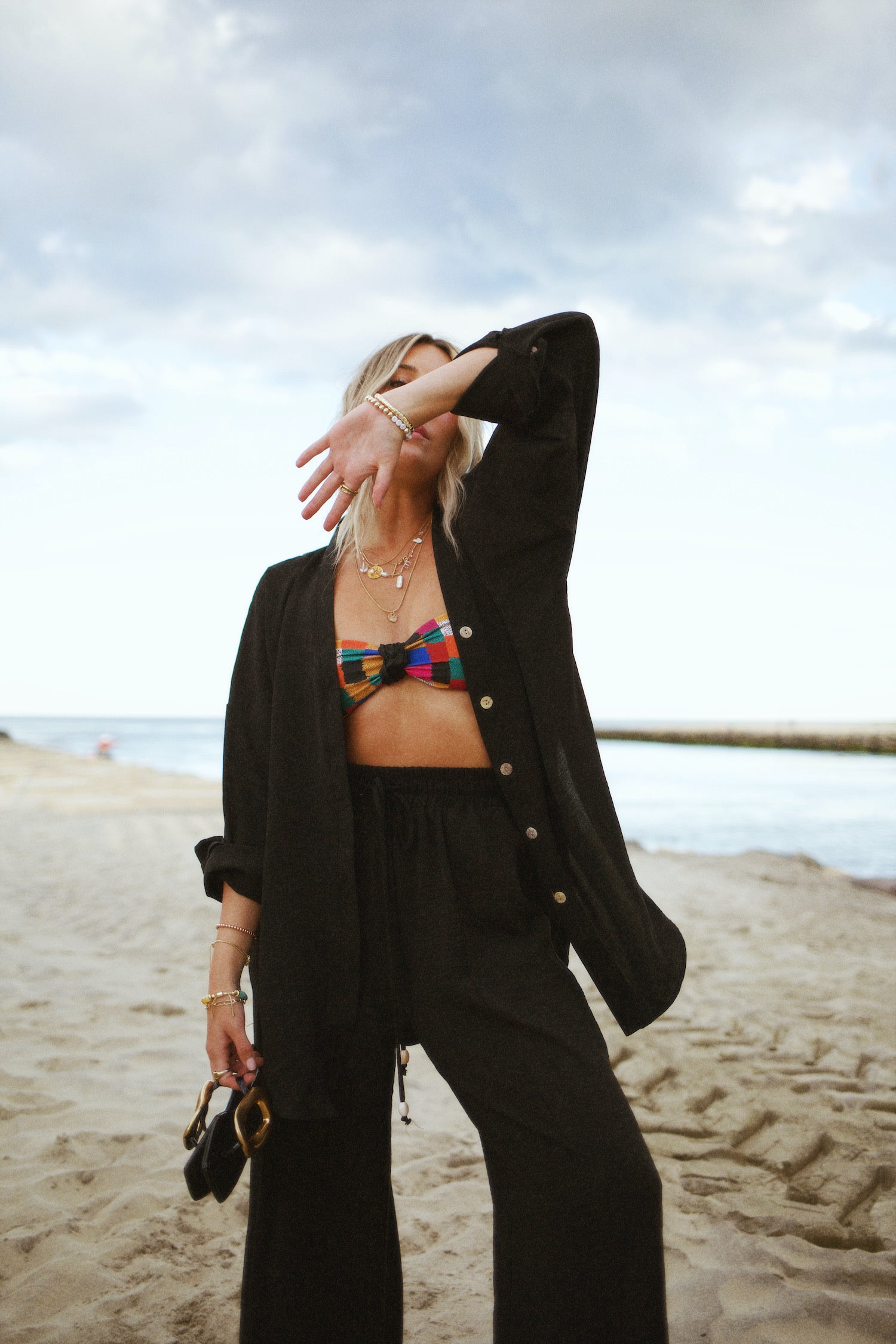 Essential Wide Leg Pant - Black