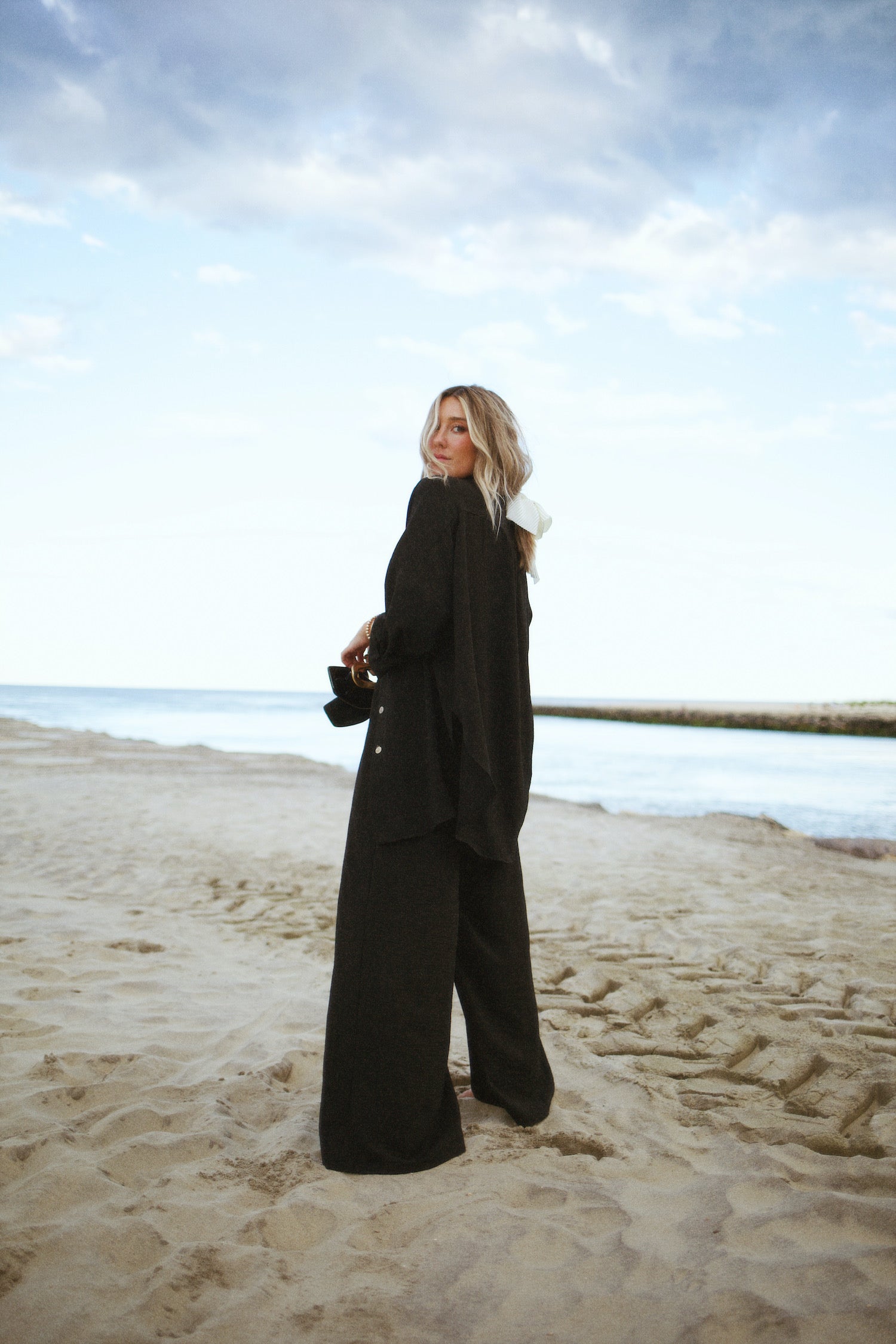 Essential Wide Leg Pant - Black