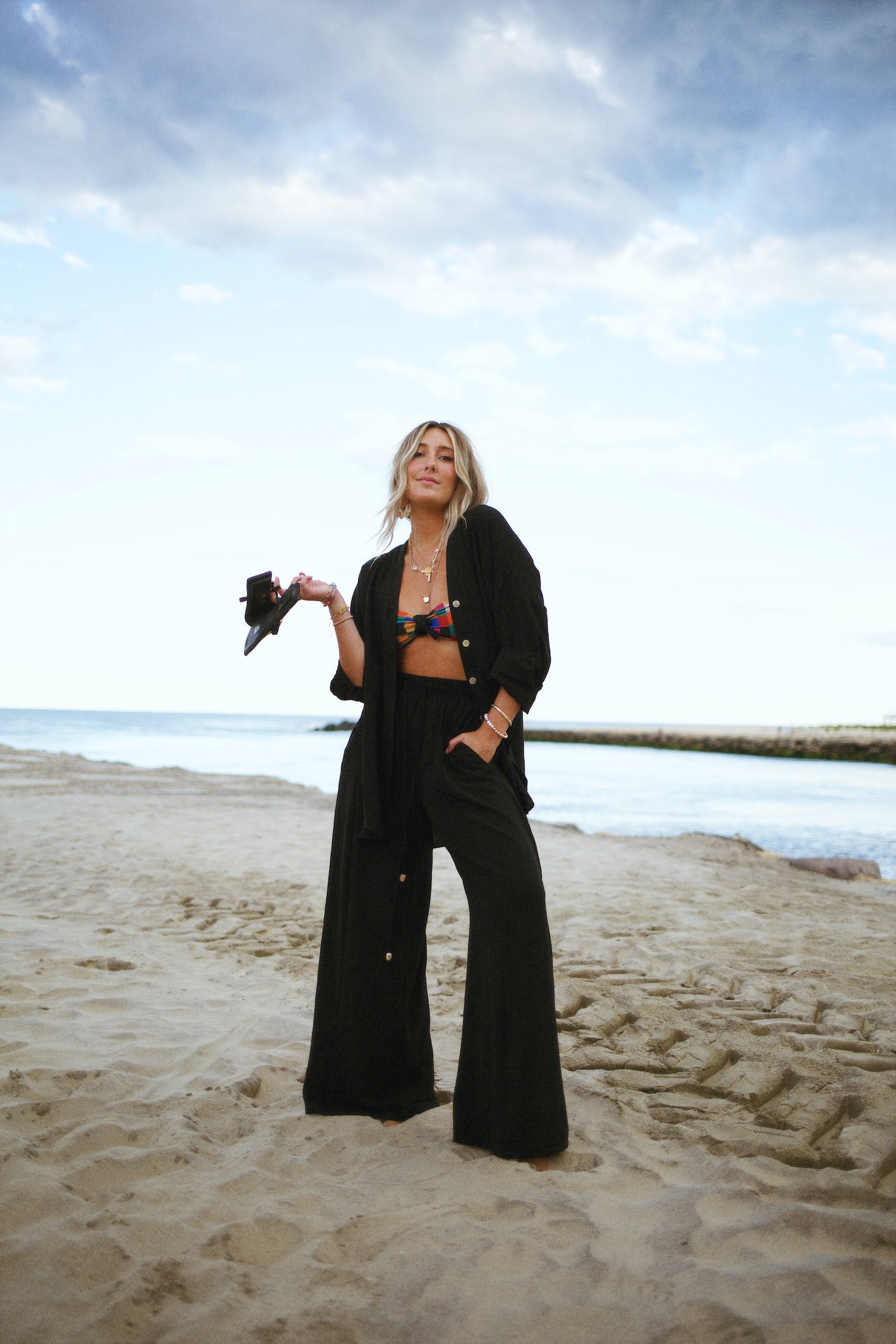 Essential Wide Leg Pant - Black