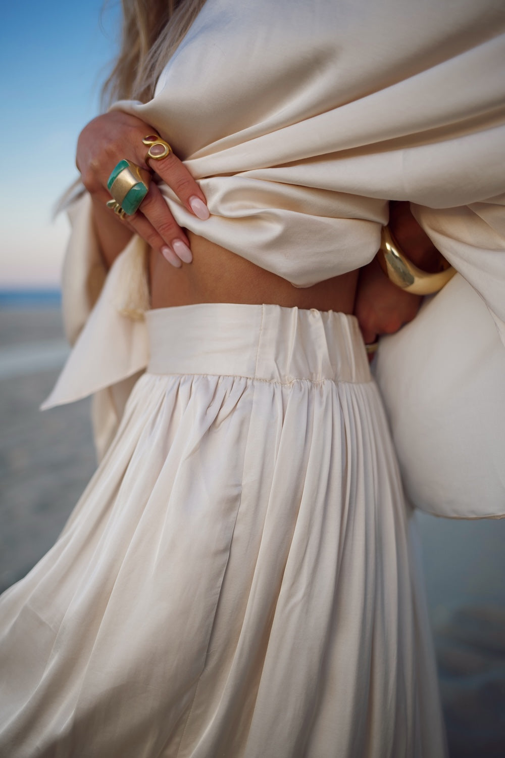 Zoey Cape Top - Vanilla