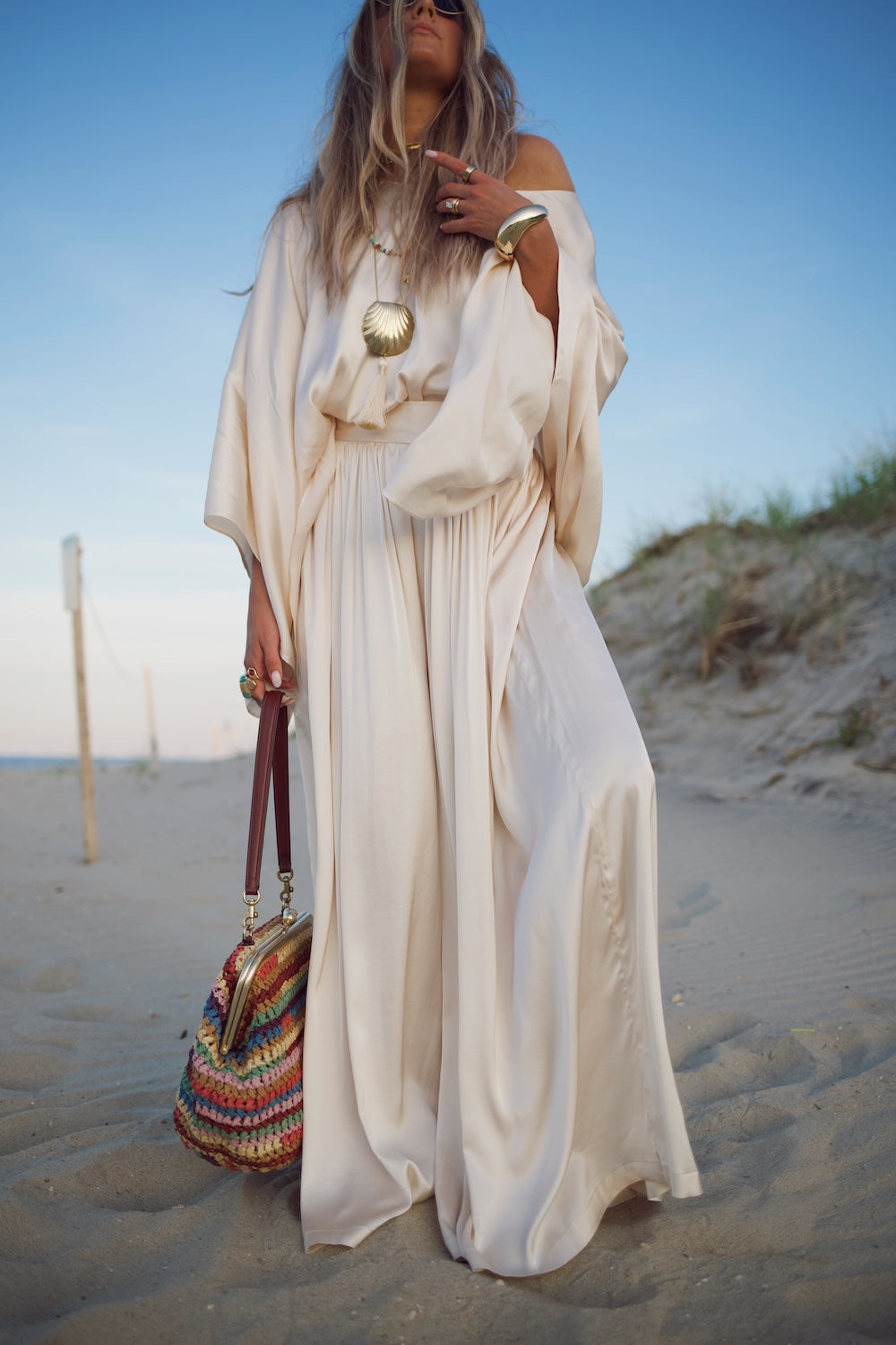 Zoey Cape Top - Vanilla
