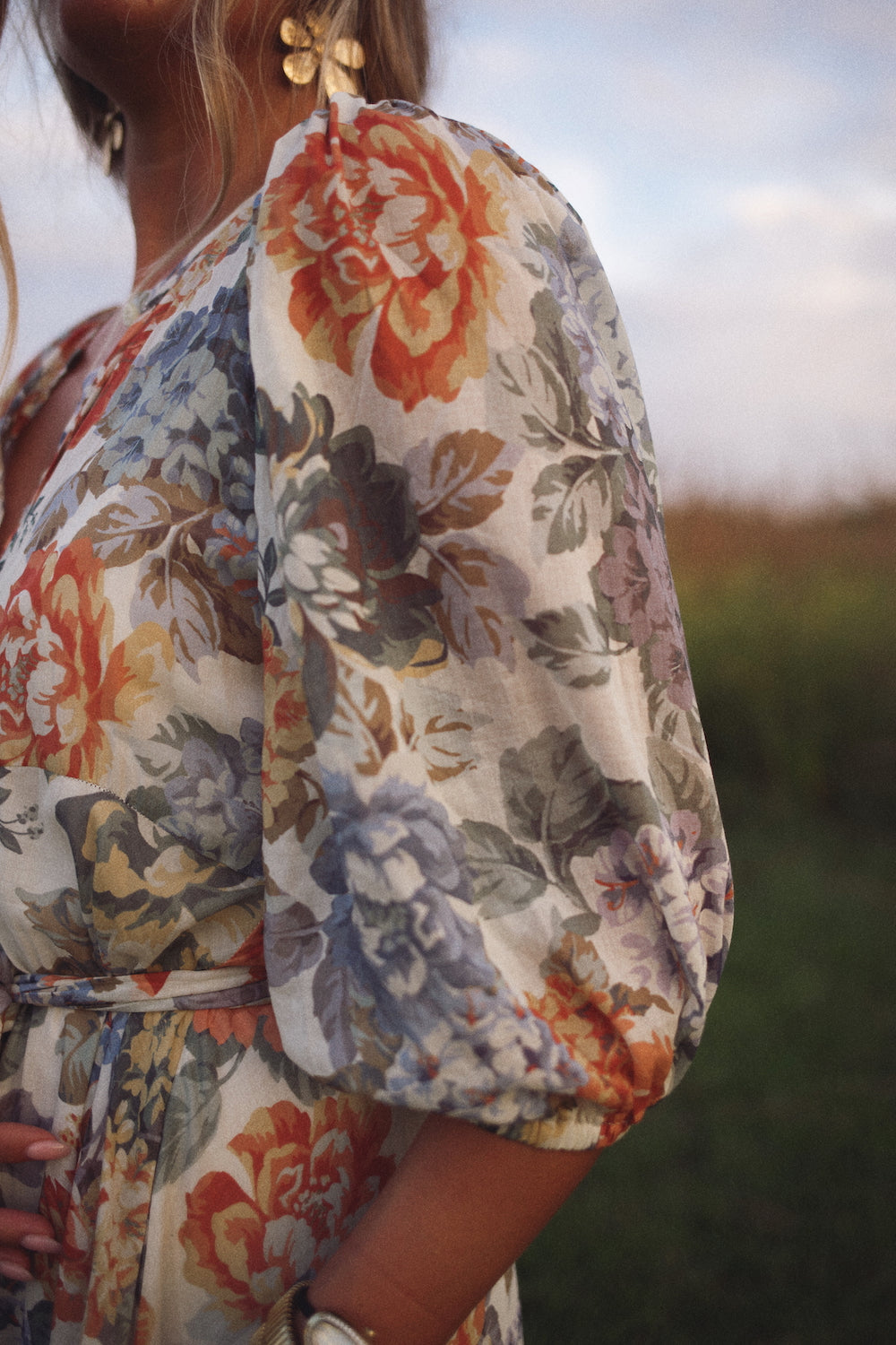 Convertible Cottage Floral Dress