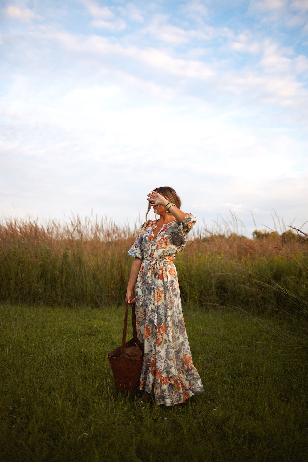 Convertible Cottage Floral Dress