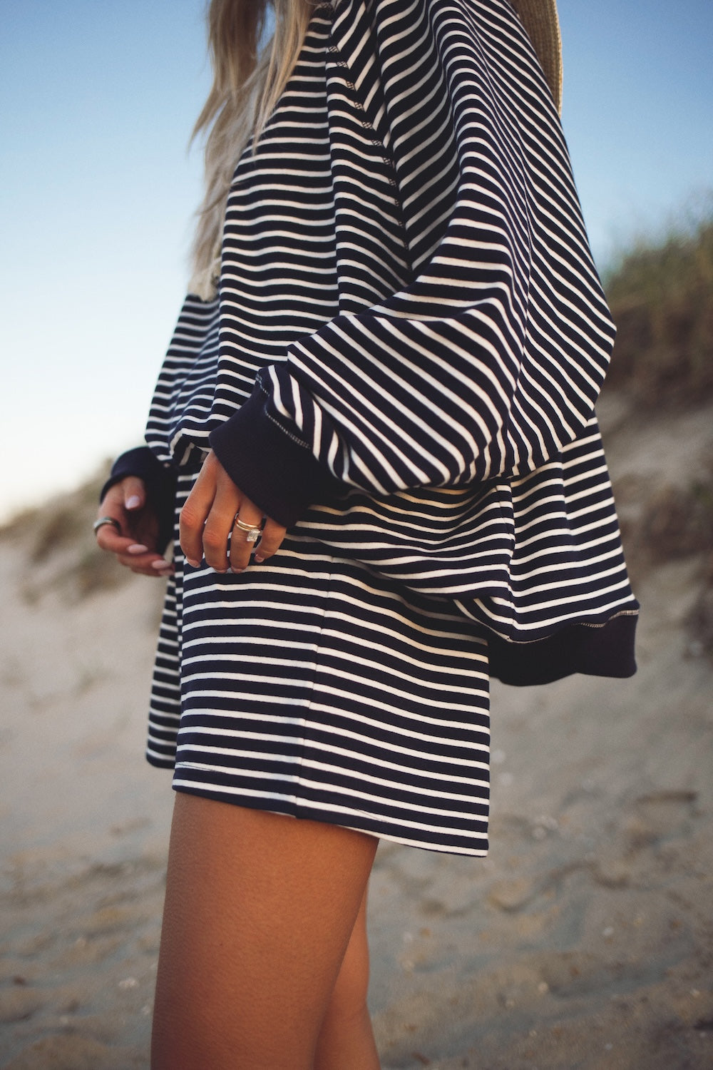 Everyday Short - Navy Stripe