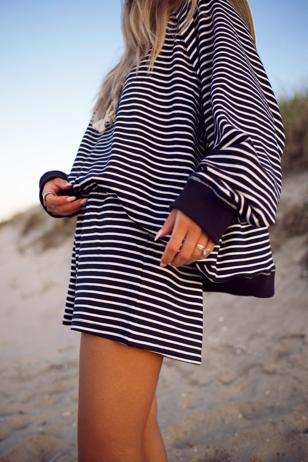 Everyday Short - Navy Stripe