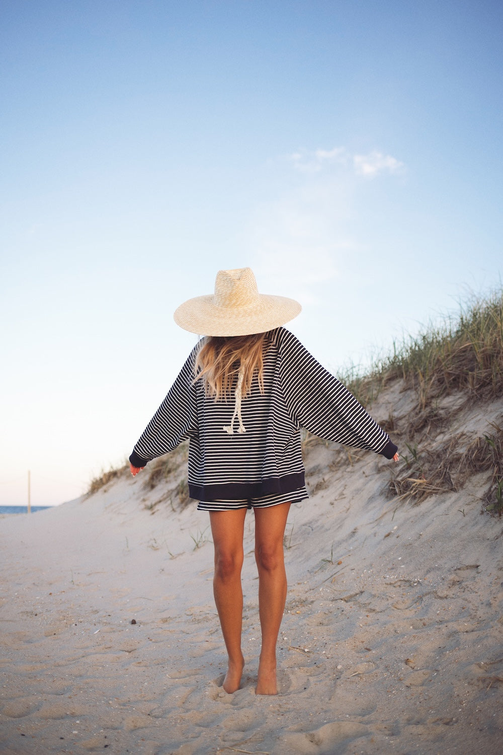 Everyday Short - Navy Stripe