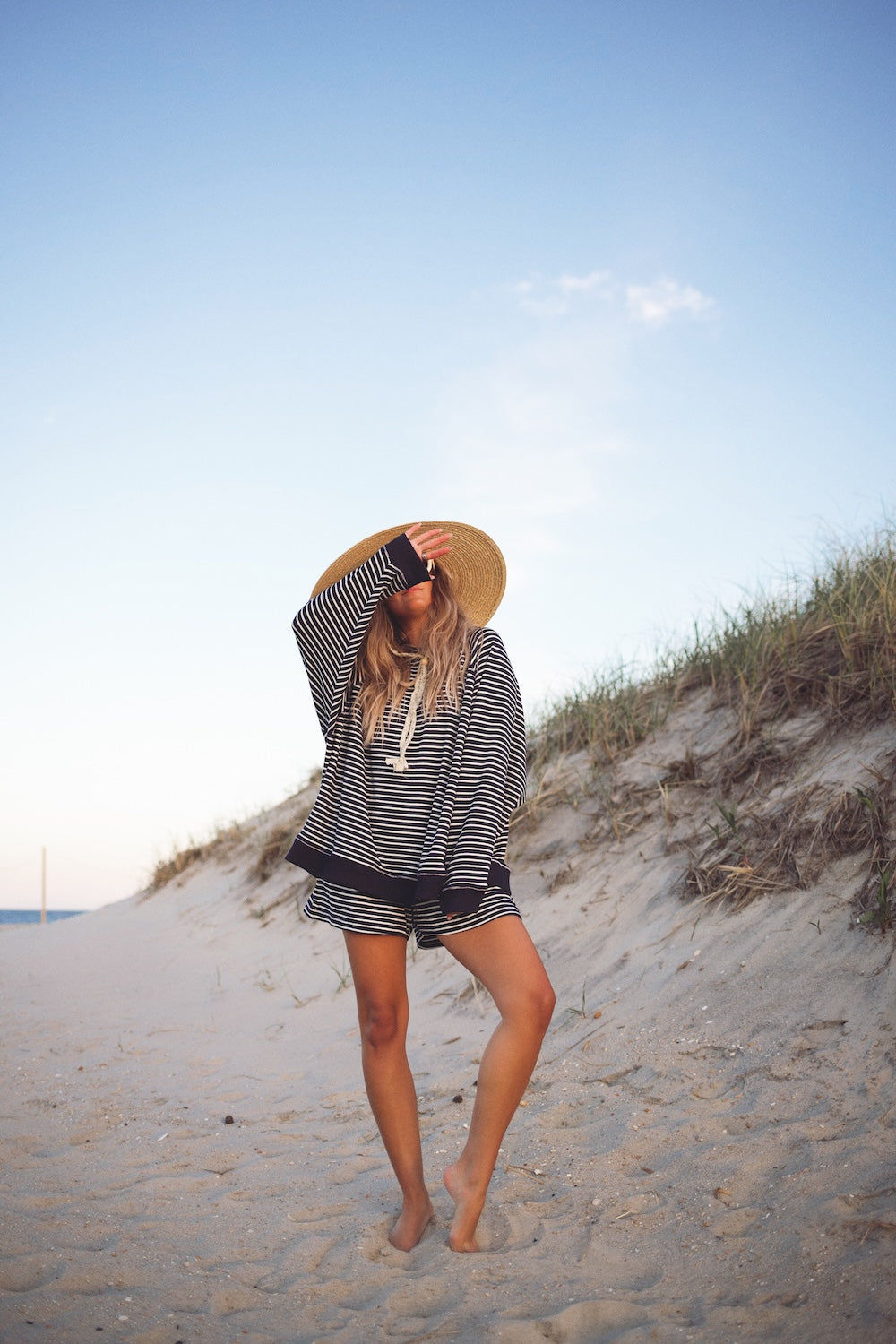 Everyday Short - Navy Stripe