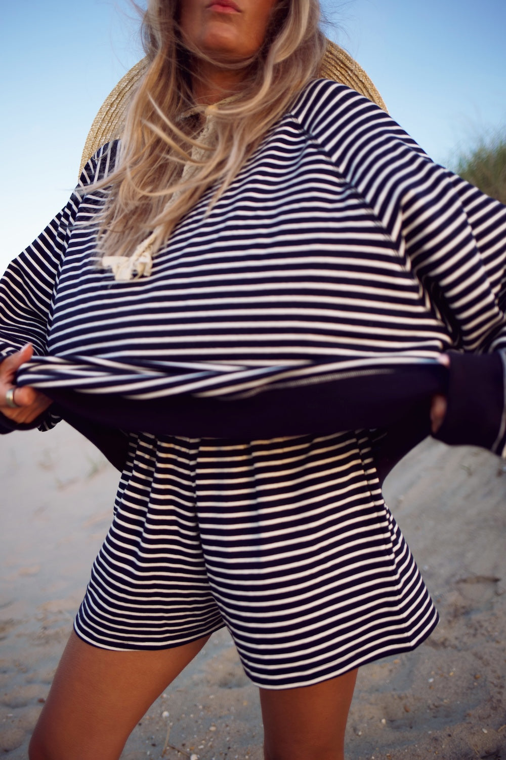 Everyday Short - Navy Stripe