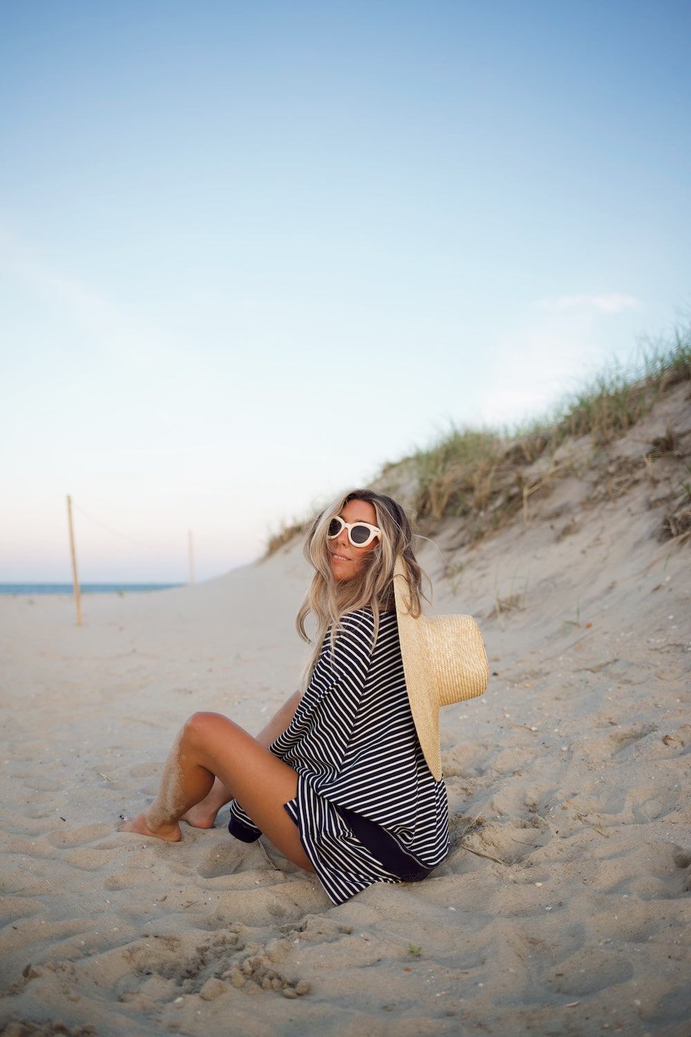 Everyday Short - Navy Stripe