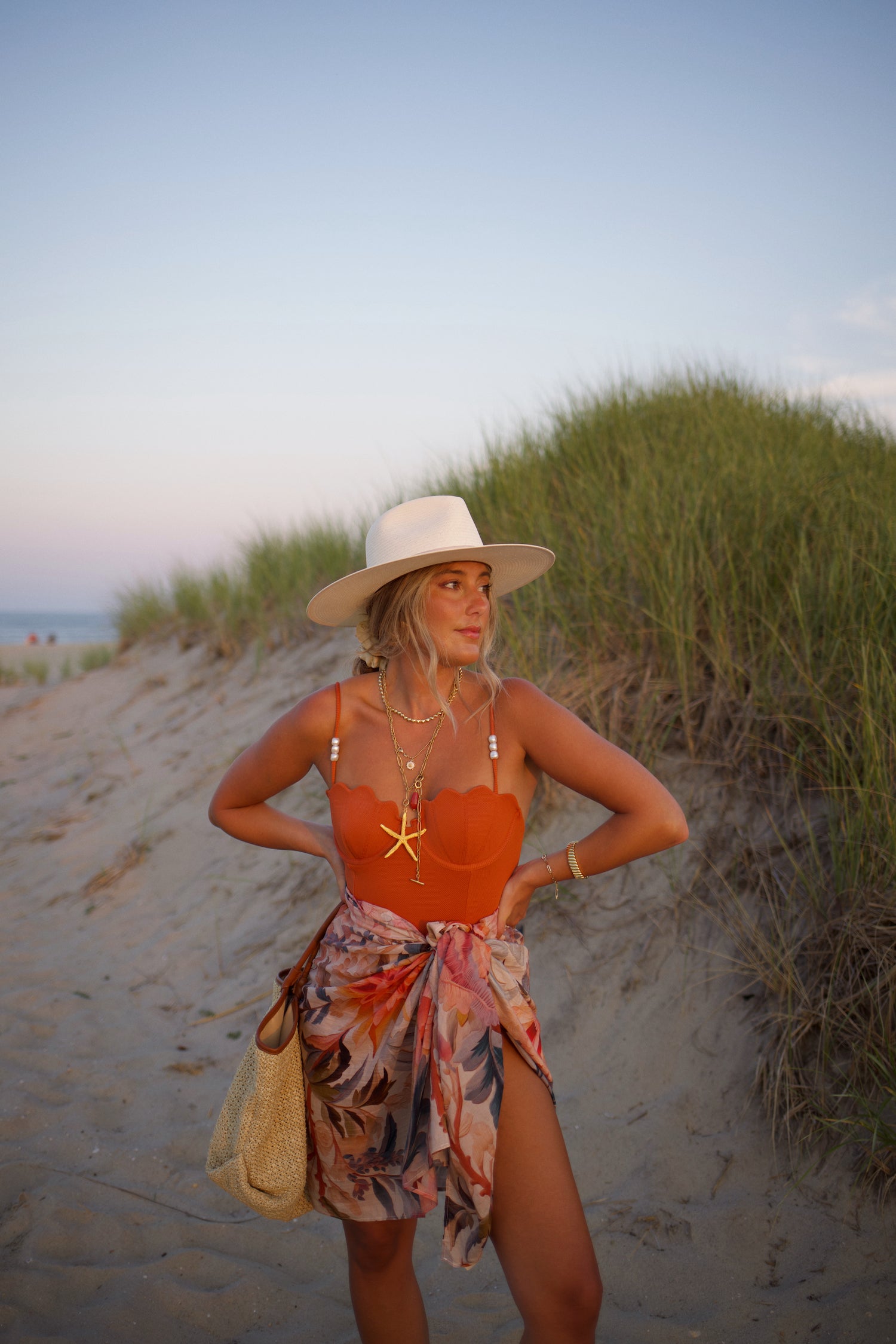 Floral Pareo - Parchment