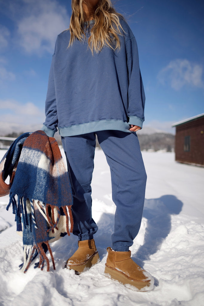 Slightly Oversized Classic Sweatpant - Blue