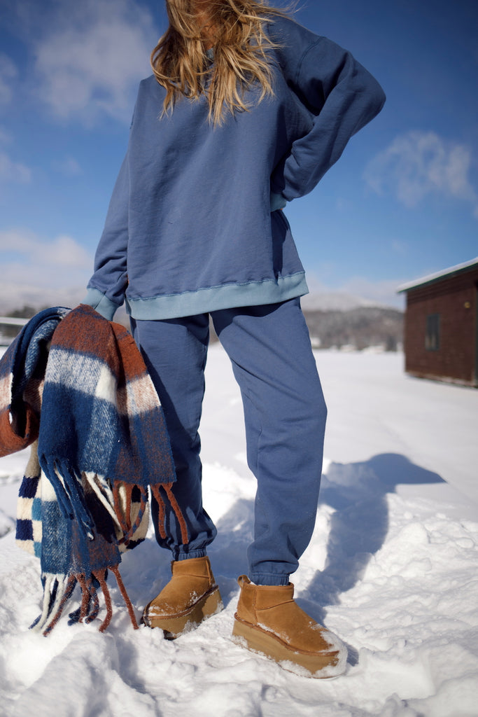 Slightly Oversized Classic Sweatpant - Blue