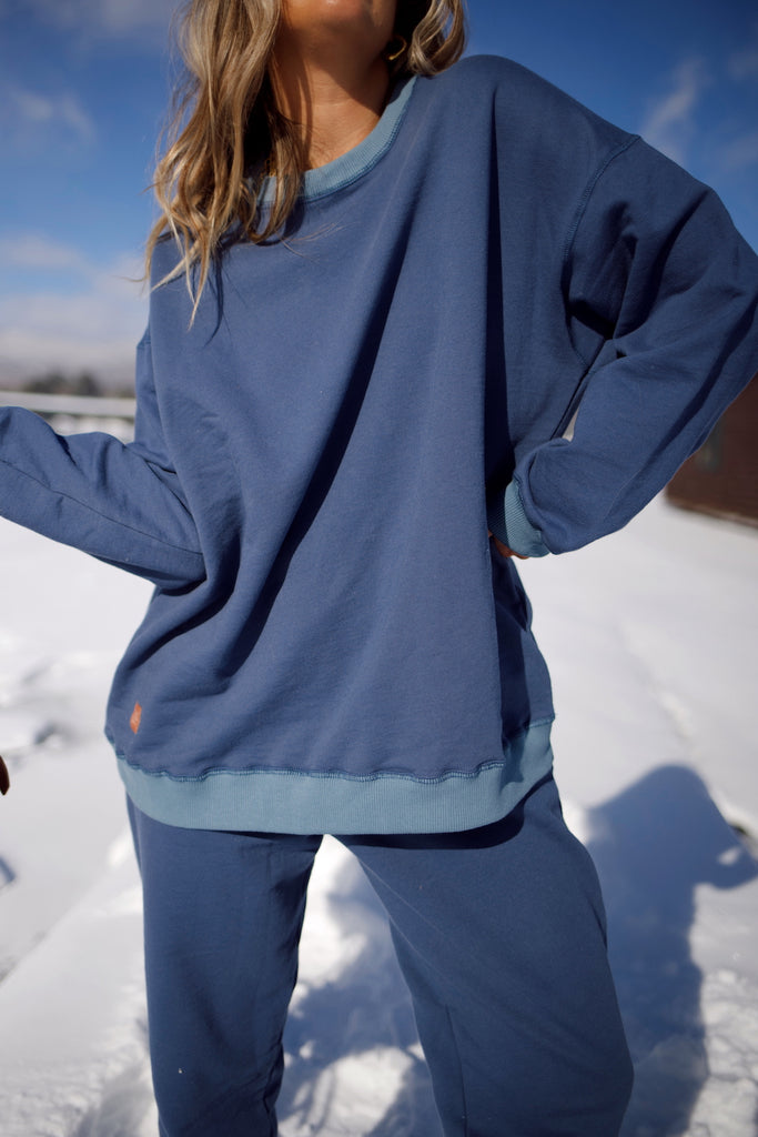 Slightly Oversized Classic Sweatpant - Blue