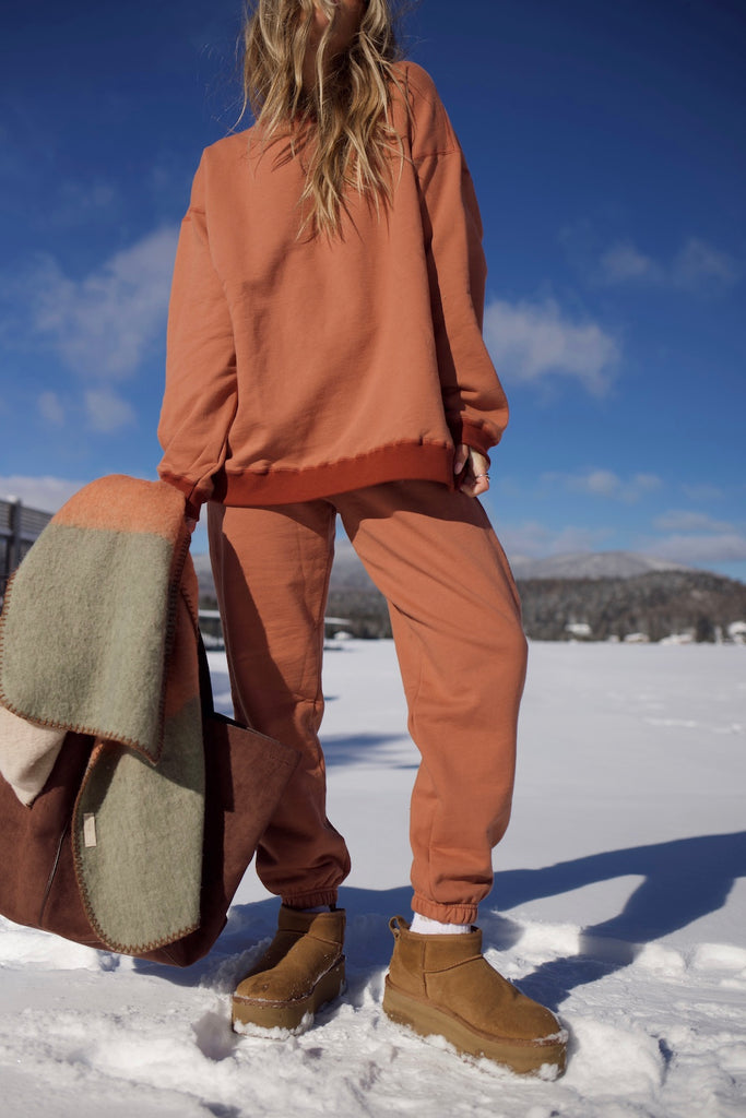 Slightly Oversized Classic Sweatpant - Copper