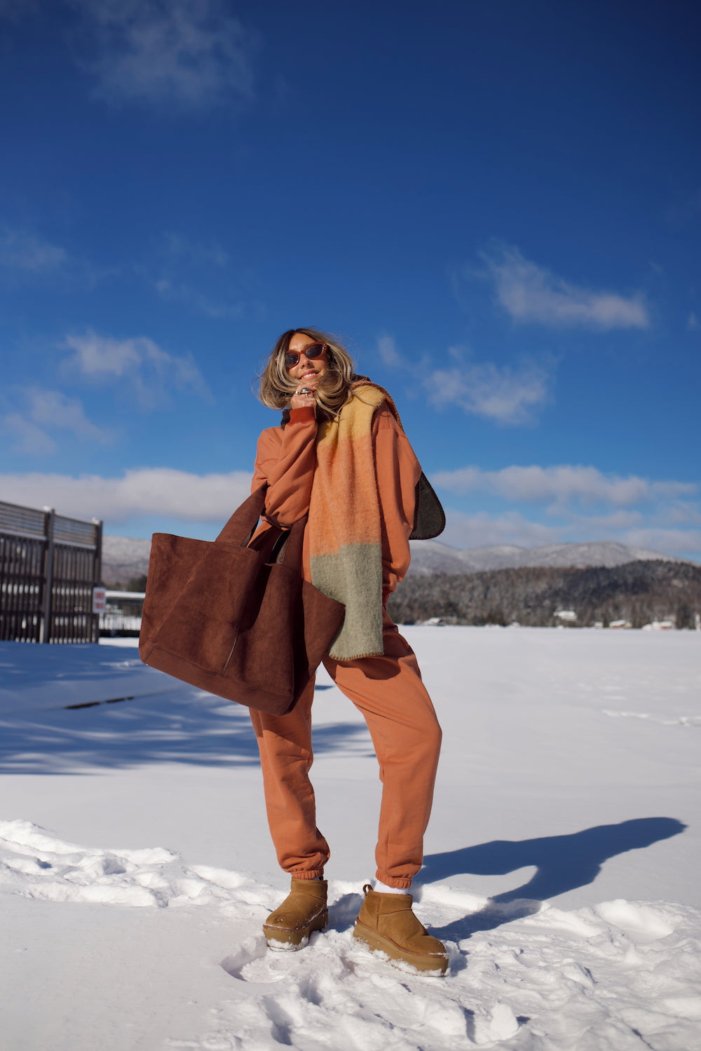 Oversized Crewneck Sweatshirt - Copper