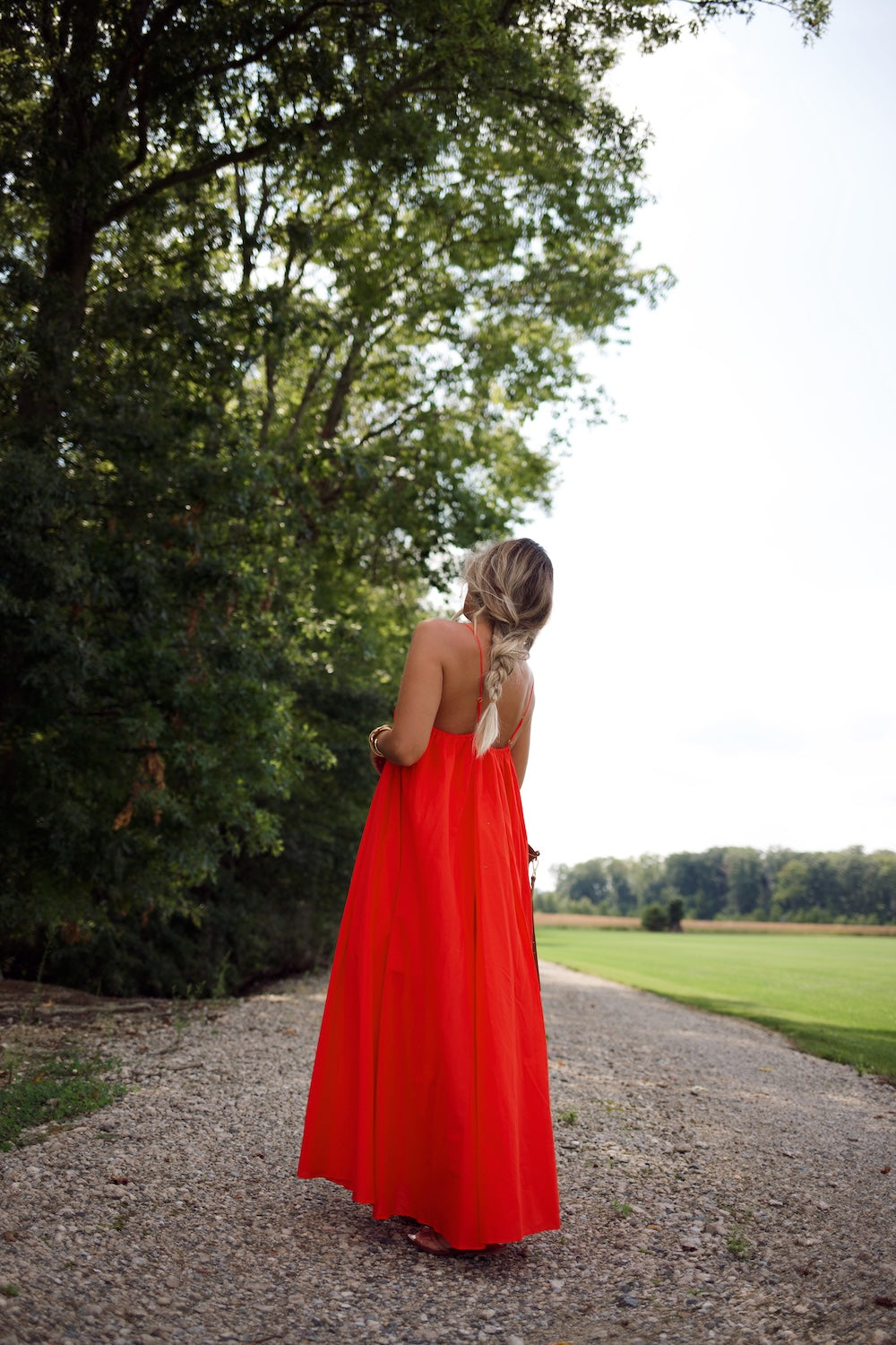 Grace Dress - Chili Pepper