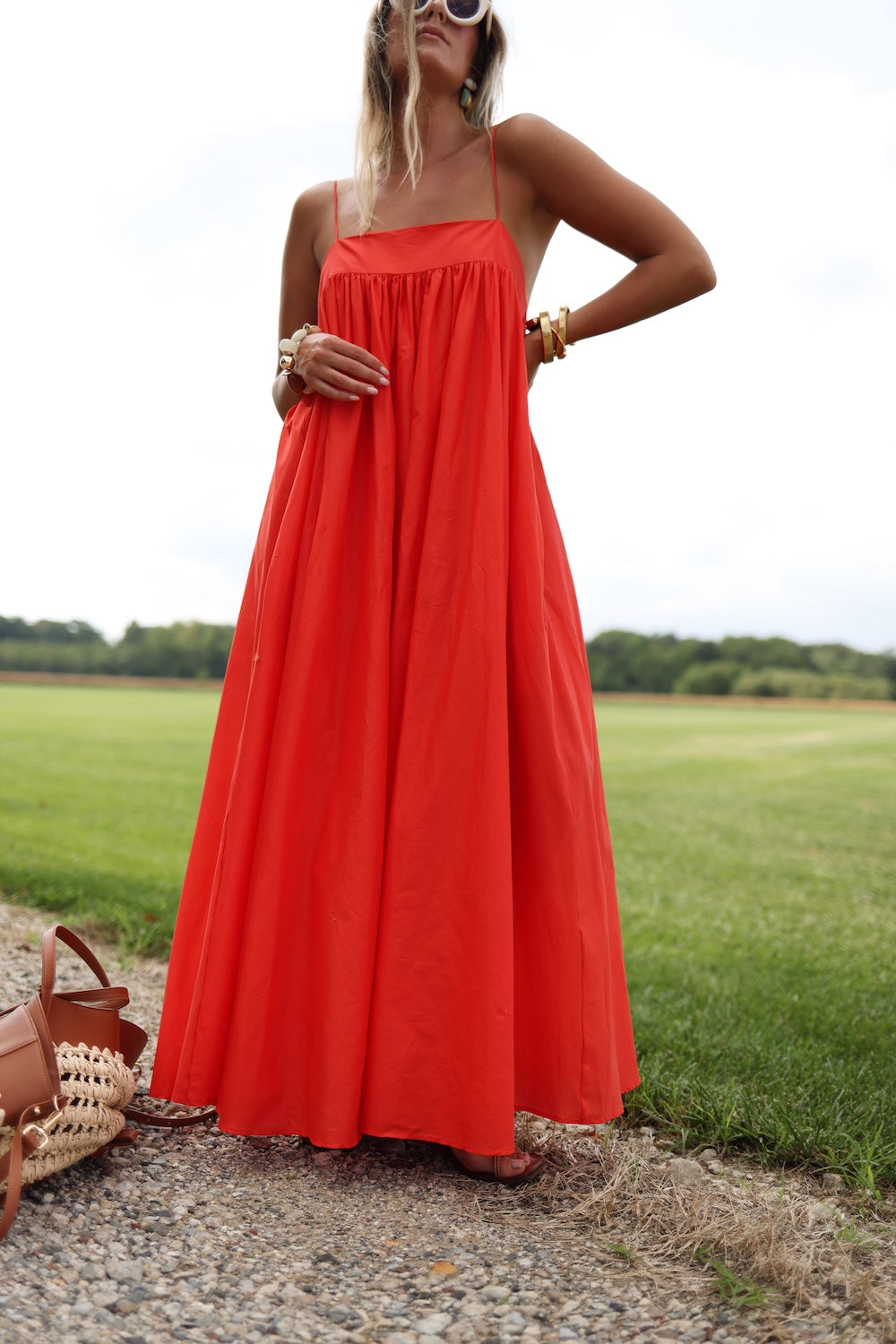 Grace Dress - Chili Pepper