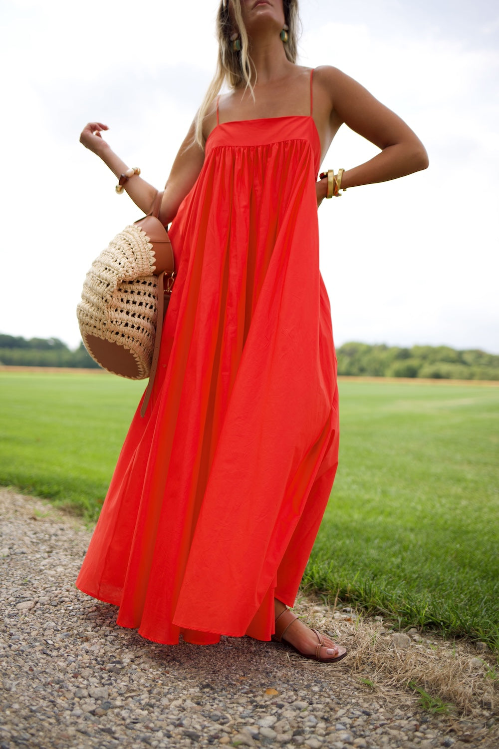 Grace Dress - Chili Pepper