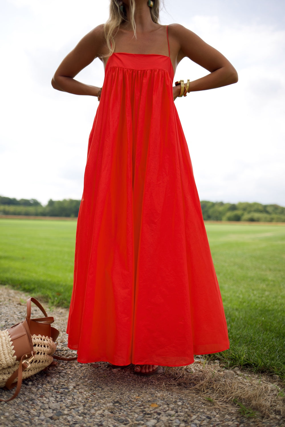 Grace Dress - Chili Pepper