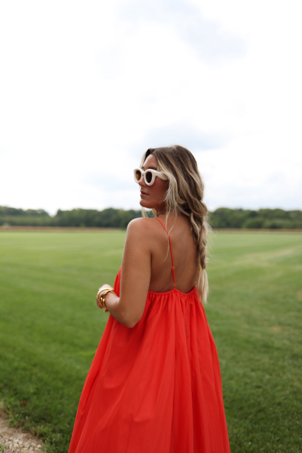 Grace Dress - Chili Pepper
