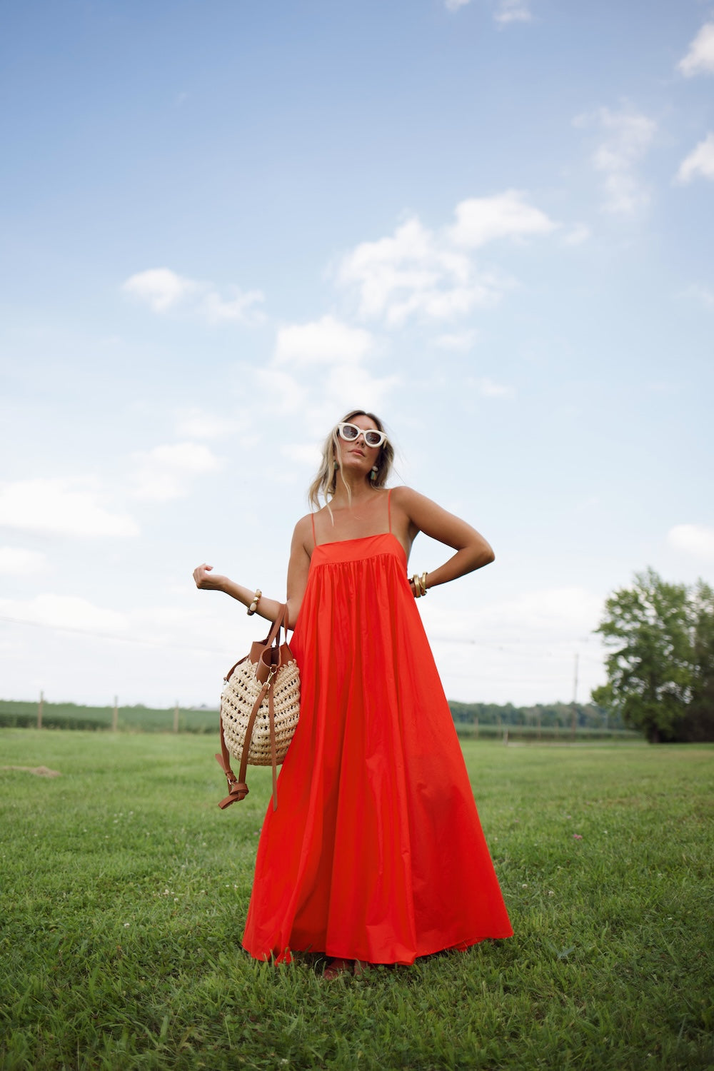 Grace Dress - Chili Pepper