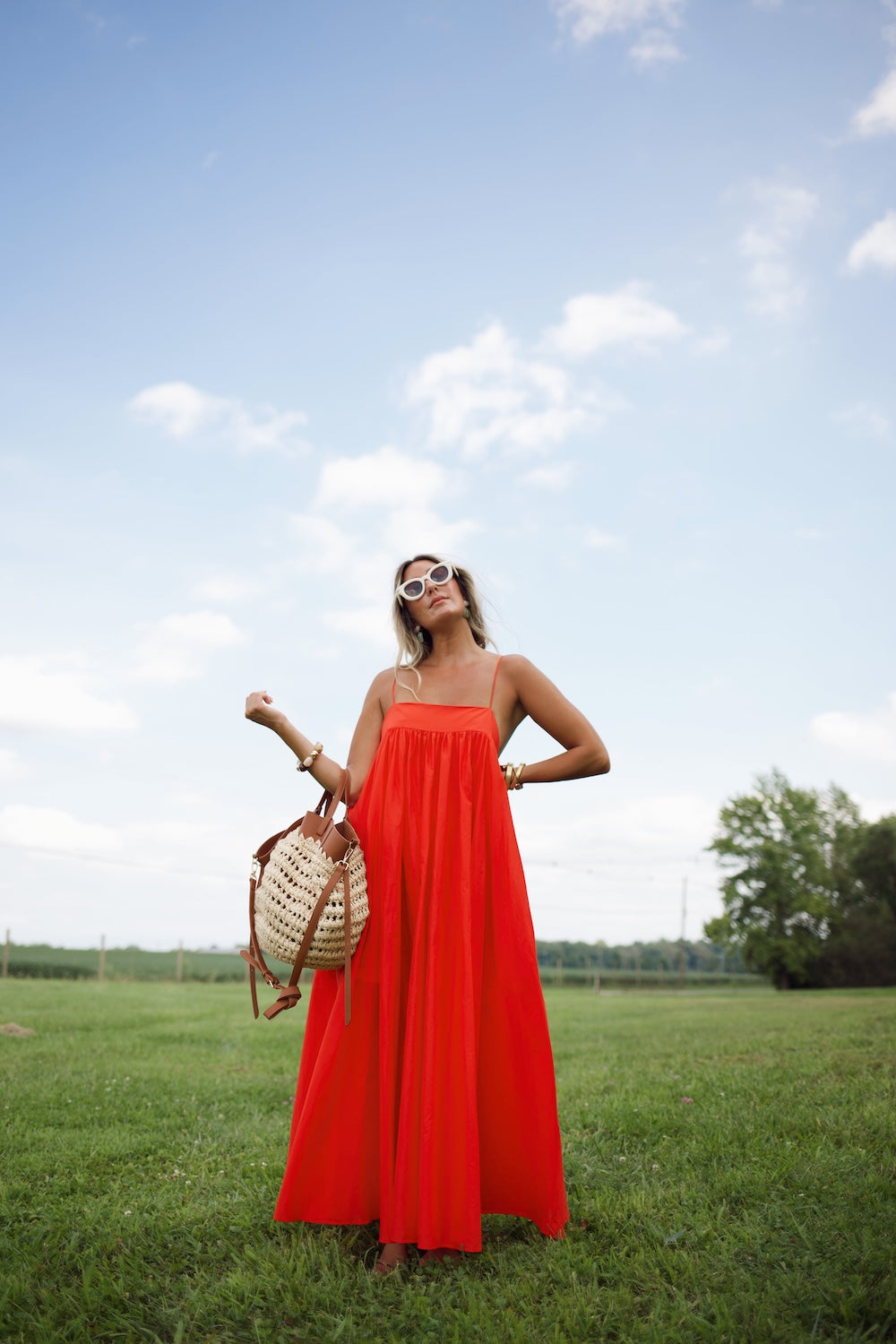 Grace Dress - Chili Pepper