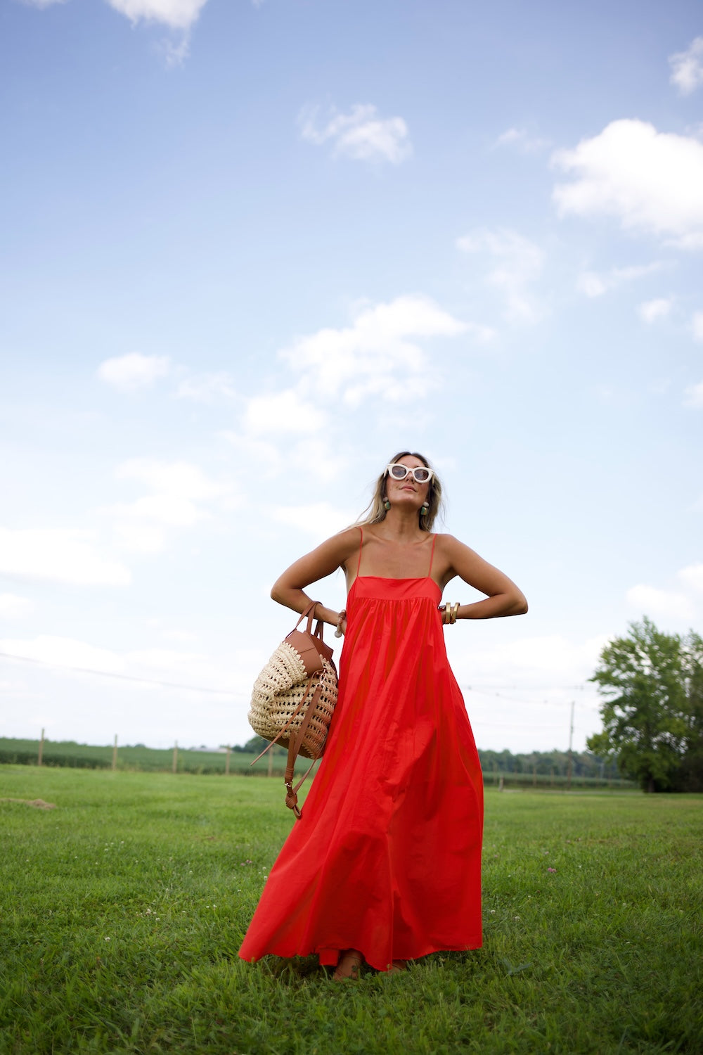 Grace Dress - Chili Pepper
