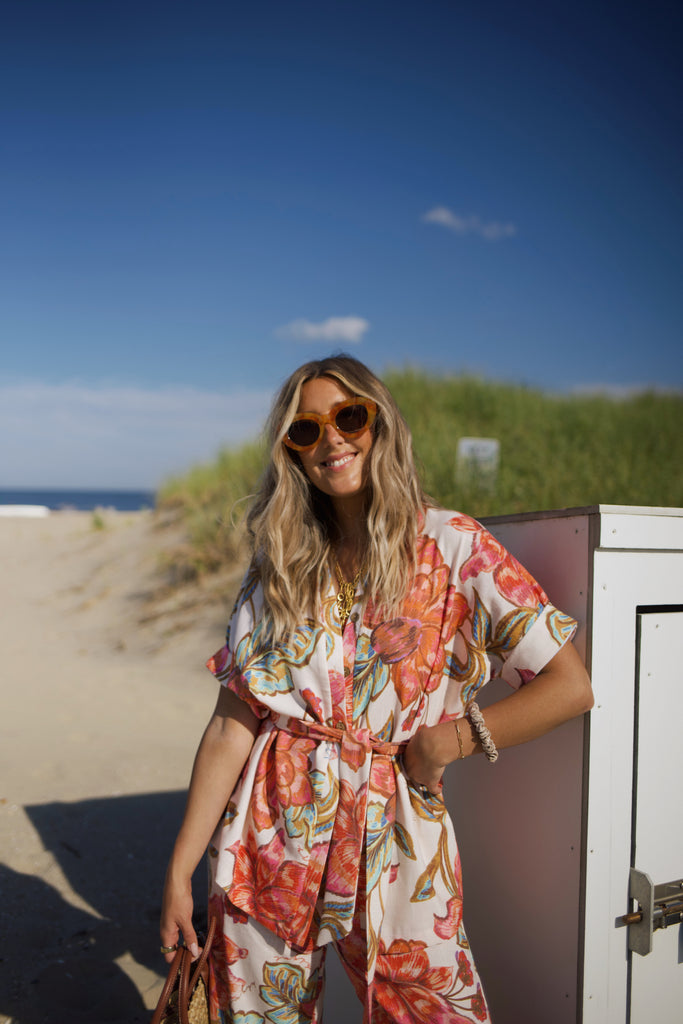 Short Sleeve Button Down - Floral