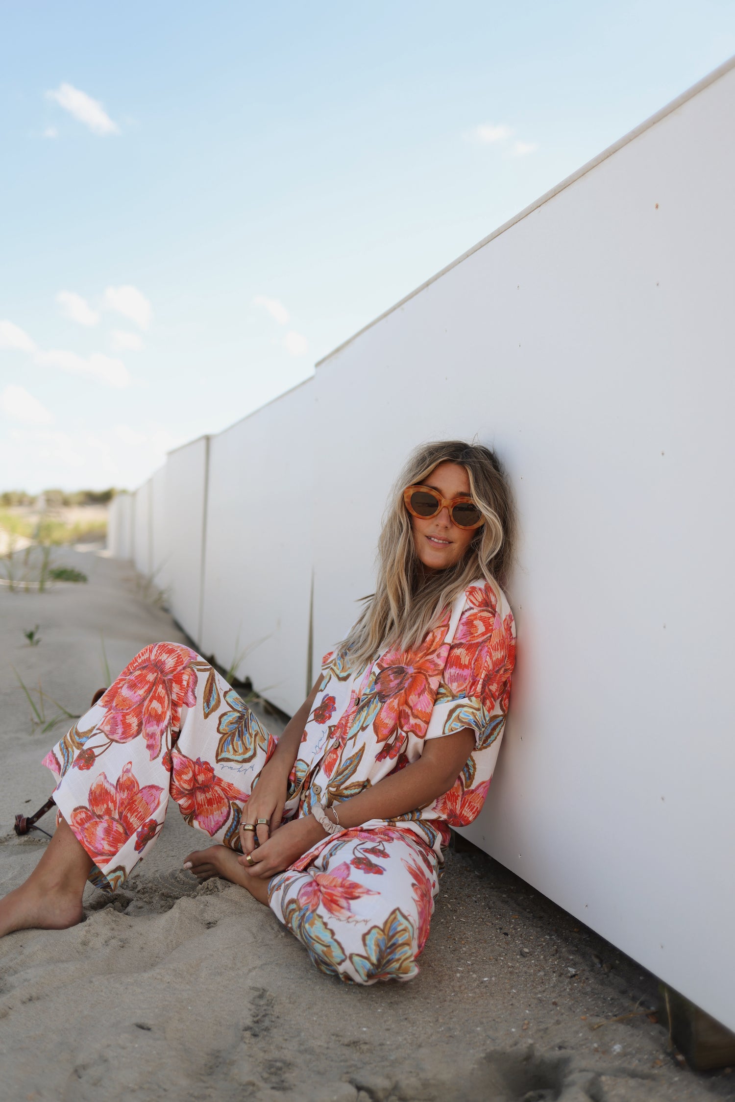Short Sleeve Button Down - Floral
