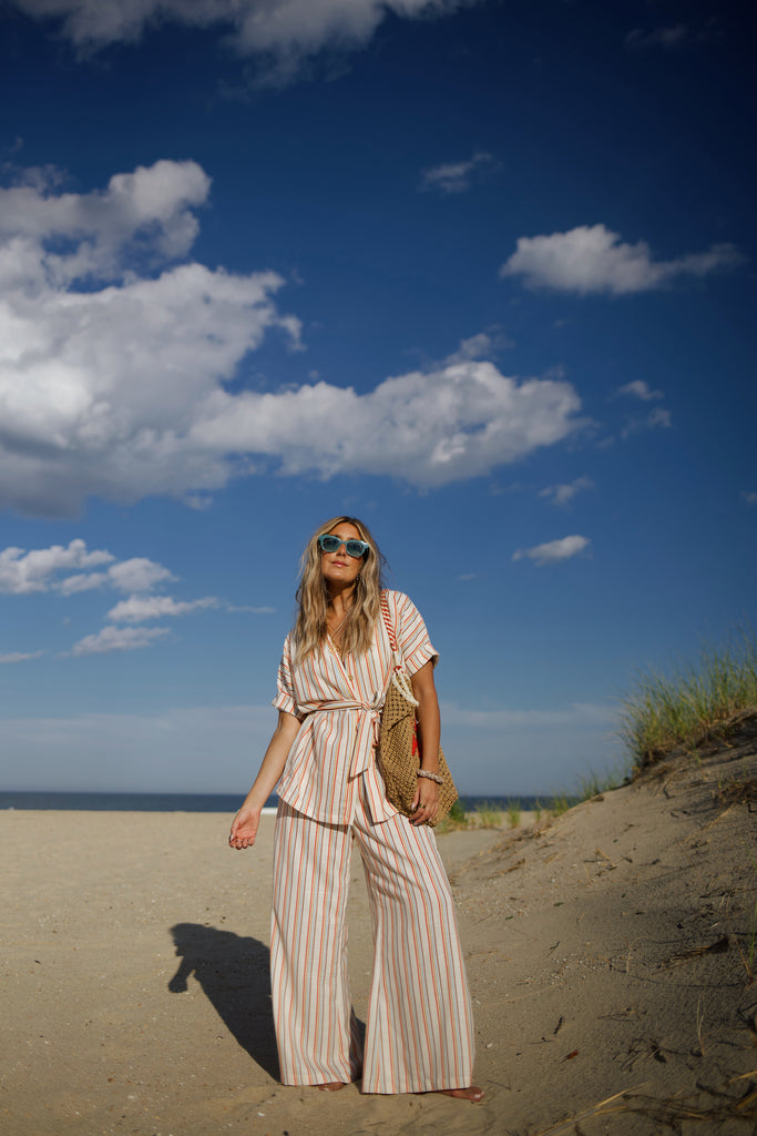 Short Sleeve Button Down - Summer Stripe