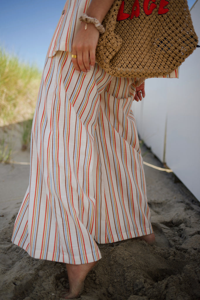 Short Sleeve Button Down - Summer Stripe