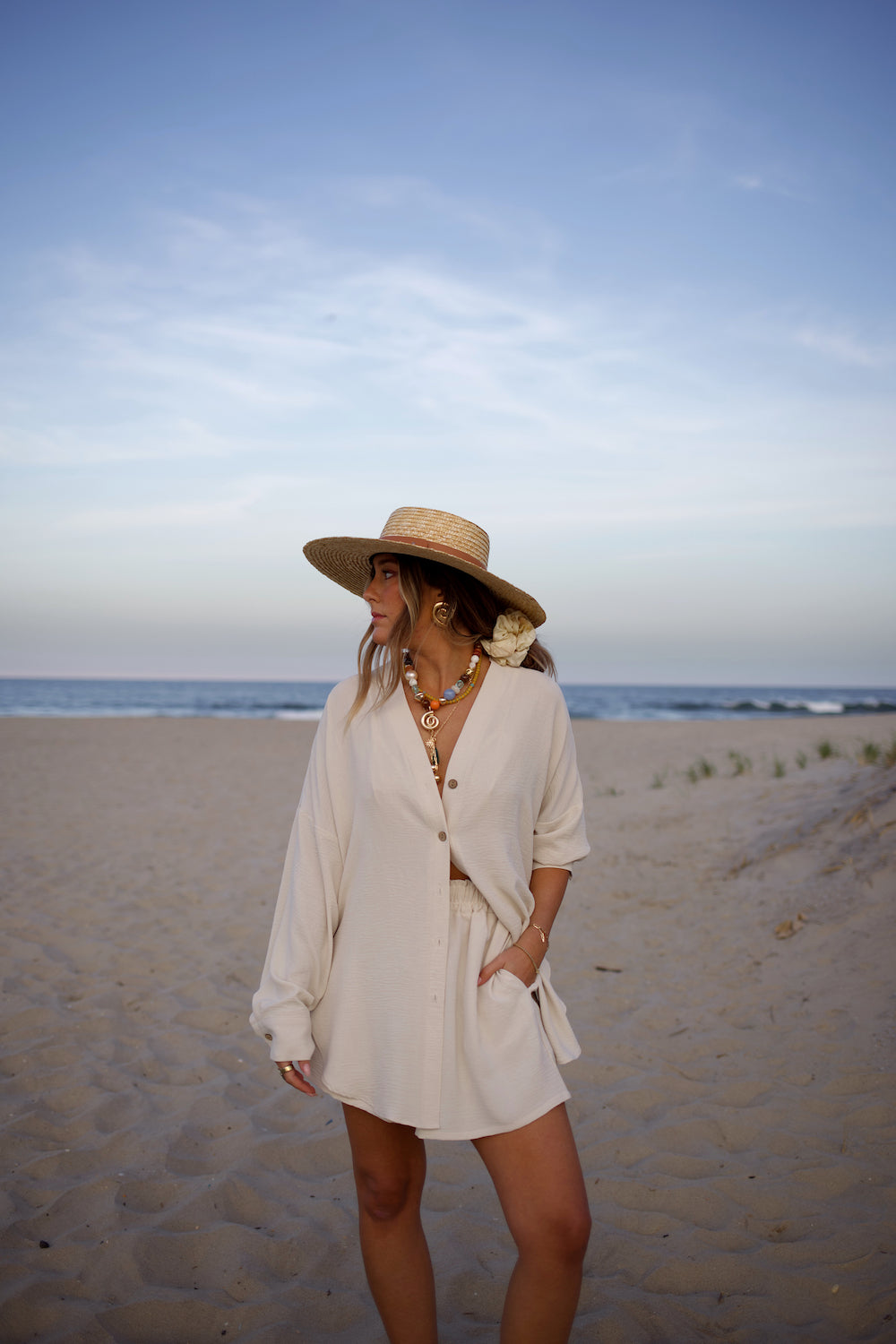 Essential Button Down - Sand