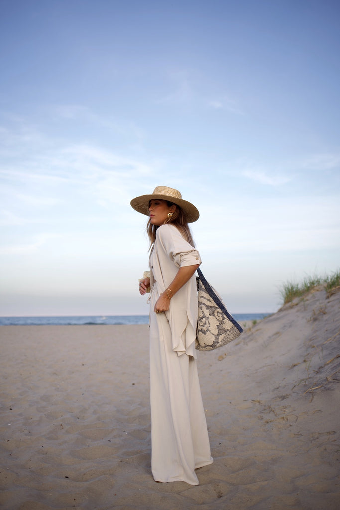 Essential Wide Leg Pant - Sand