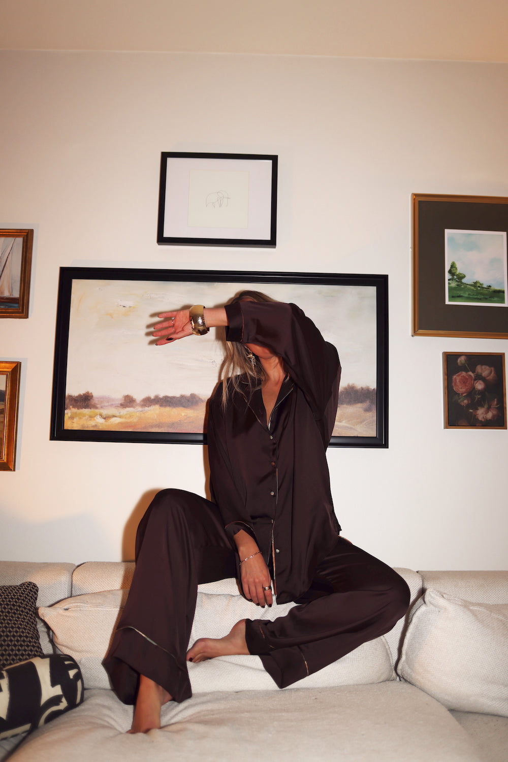 Pajama Pant - Chocolate Plum