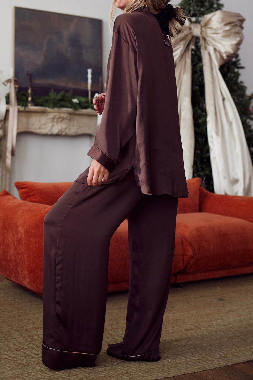 Pajama Top - Chocolate Plum