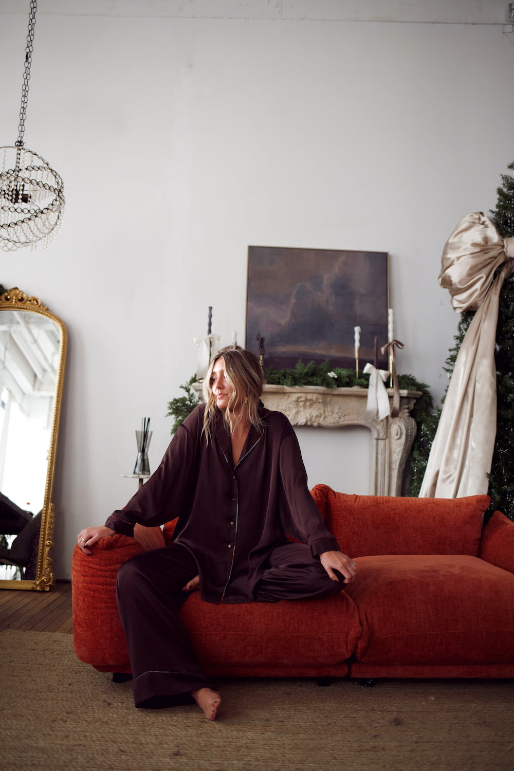 Pajama Top - Chocolate Plum