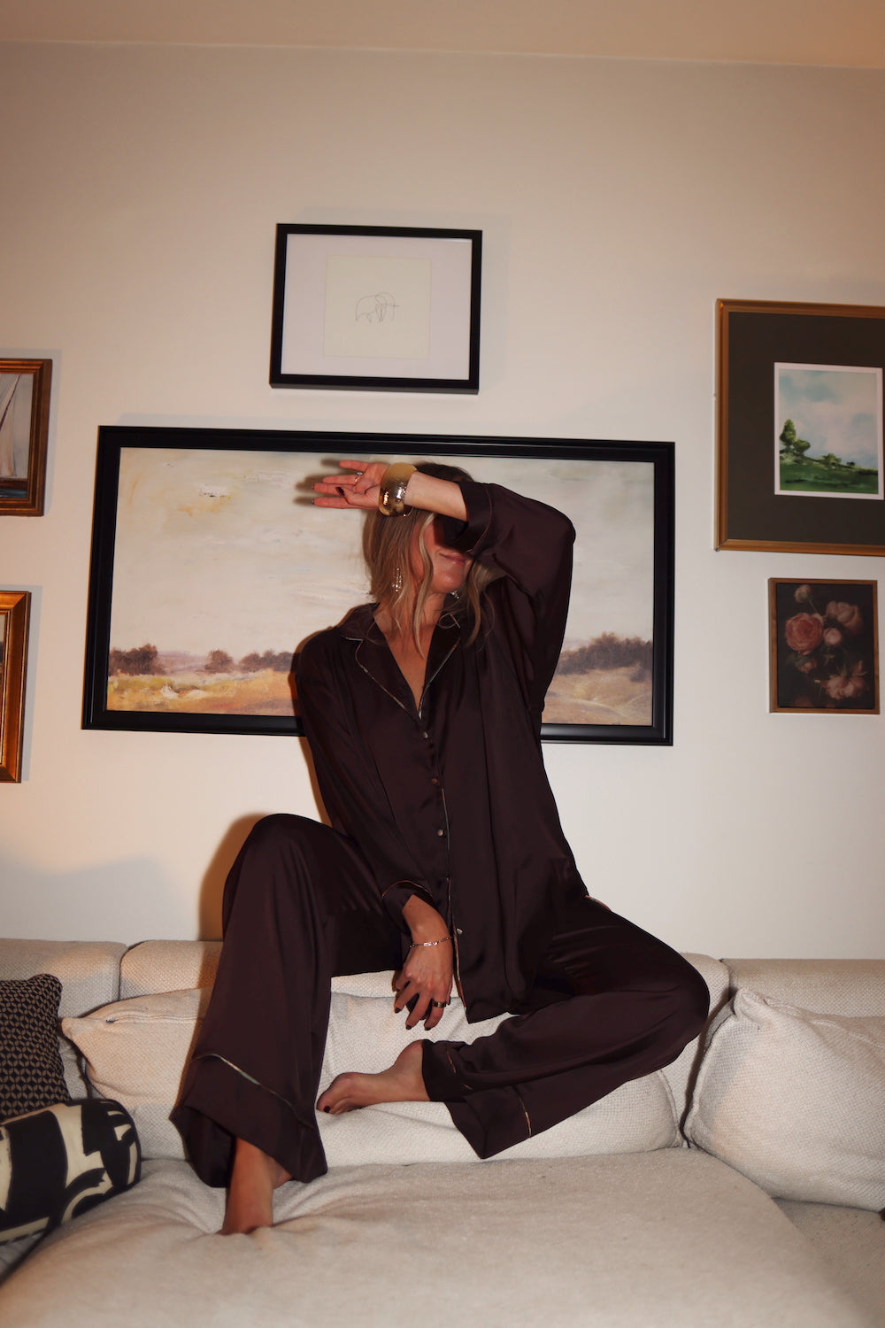 Pajama Top - Chocolate Plum