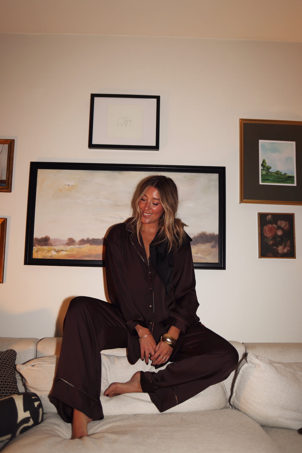 Pajama Top - Chocolate Plum