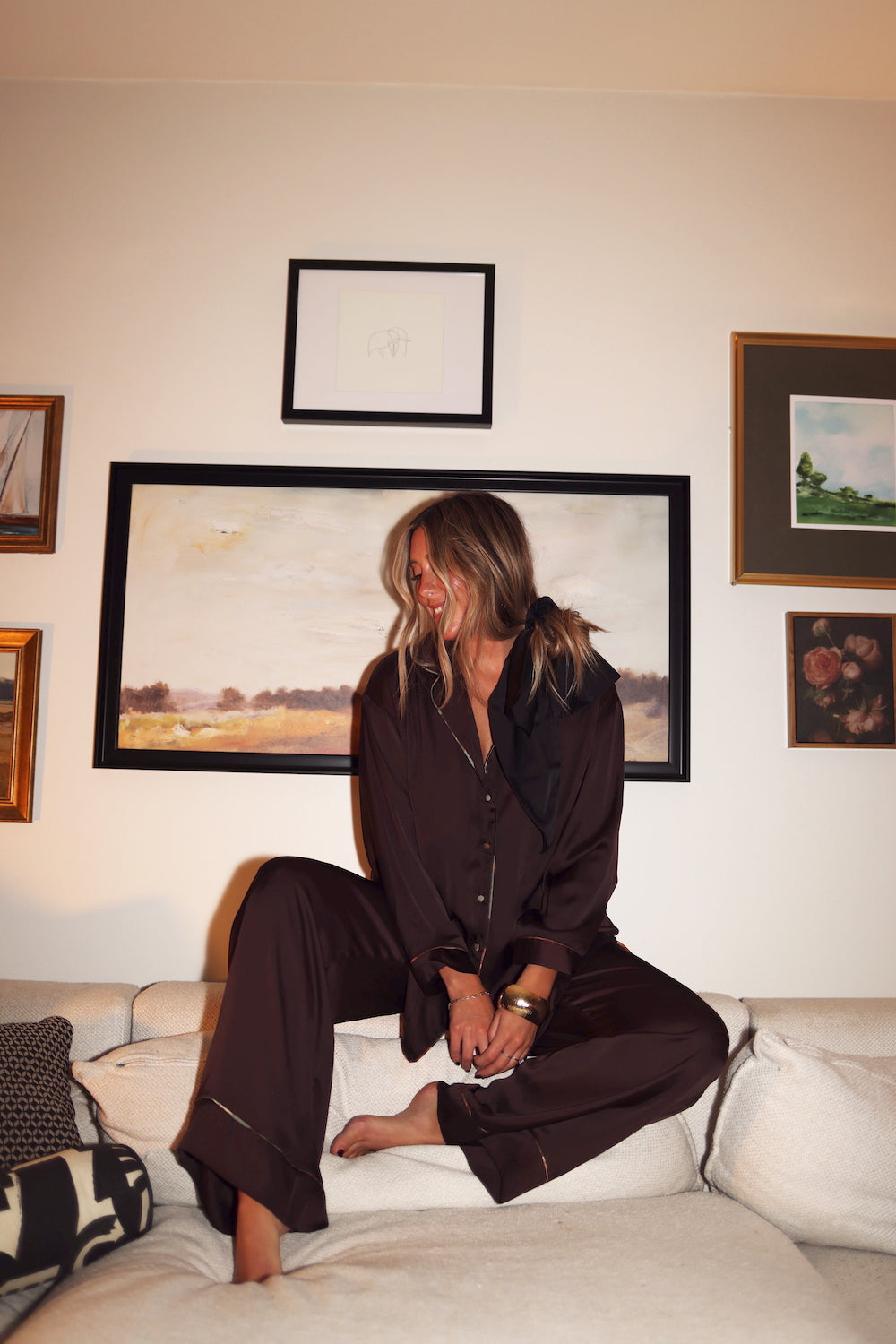 Pajama Top - Chocolate Plum