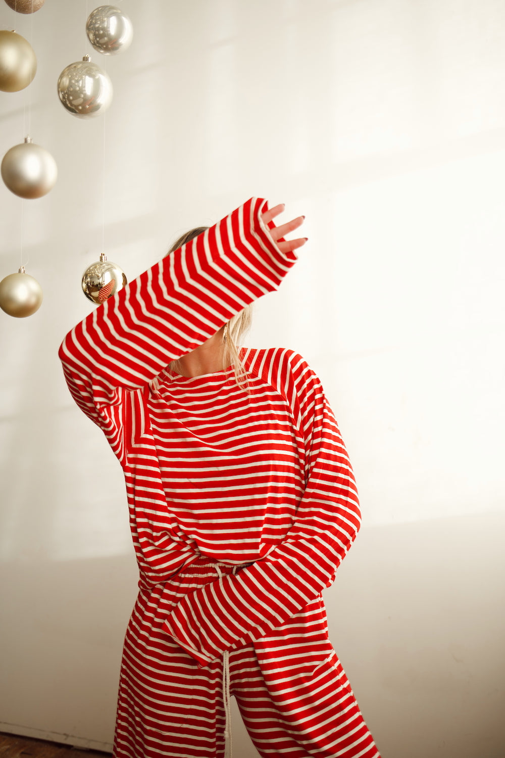 Emma Lounge Pant - Red Stripe