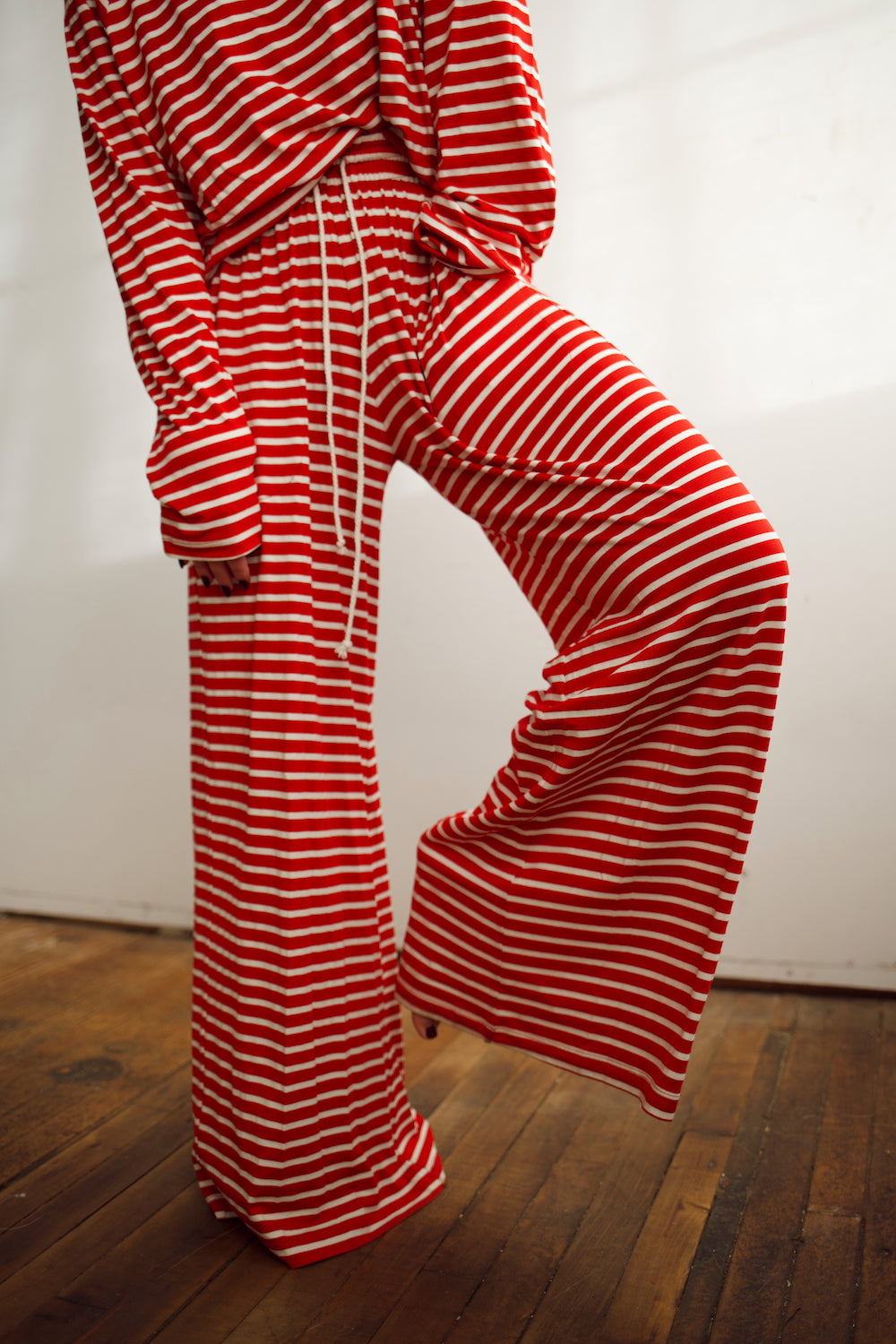 Emma Lounge Pant - Red Stripe