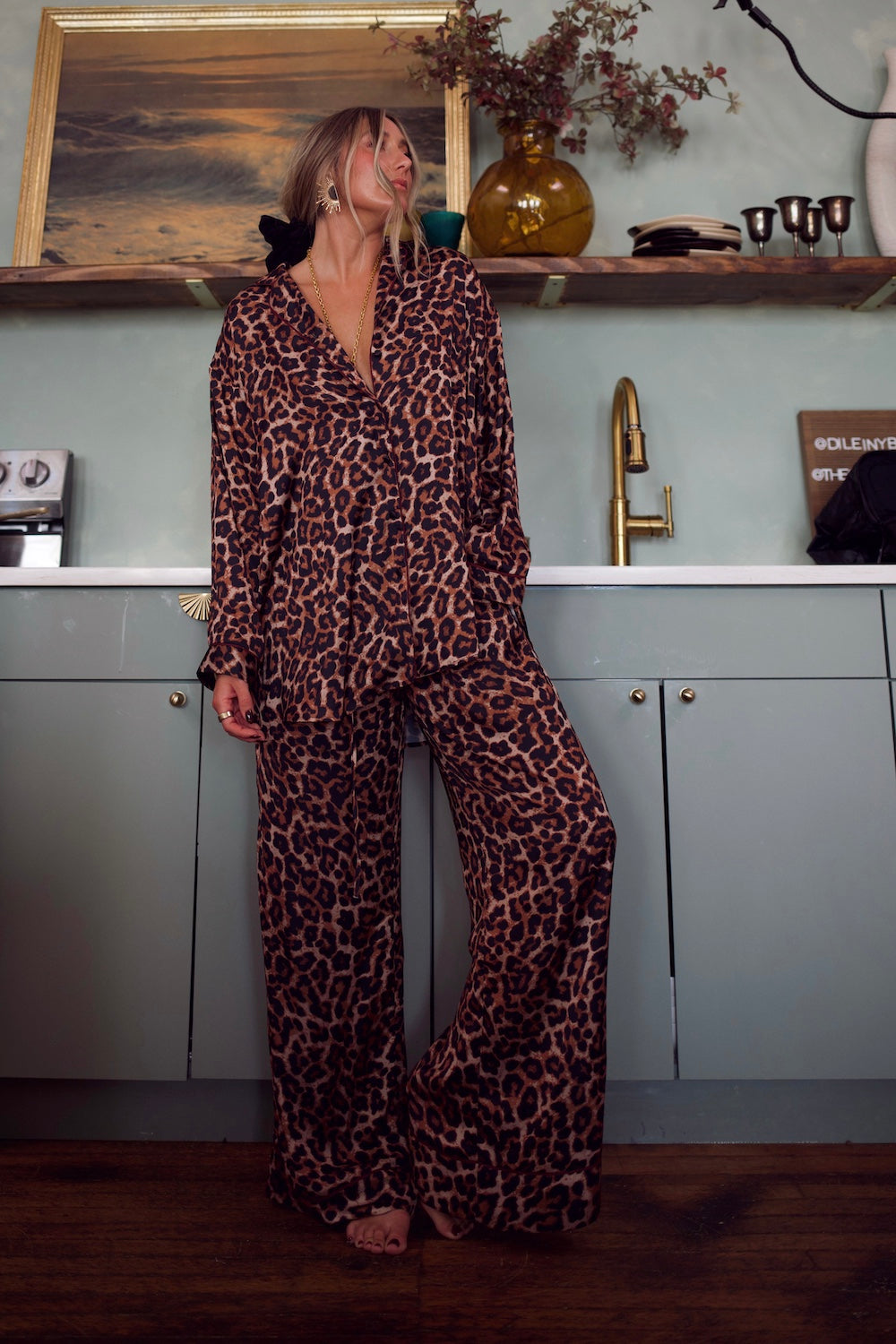 Pajama Top - Leopard