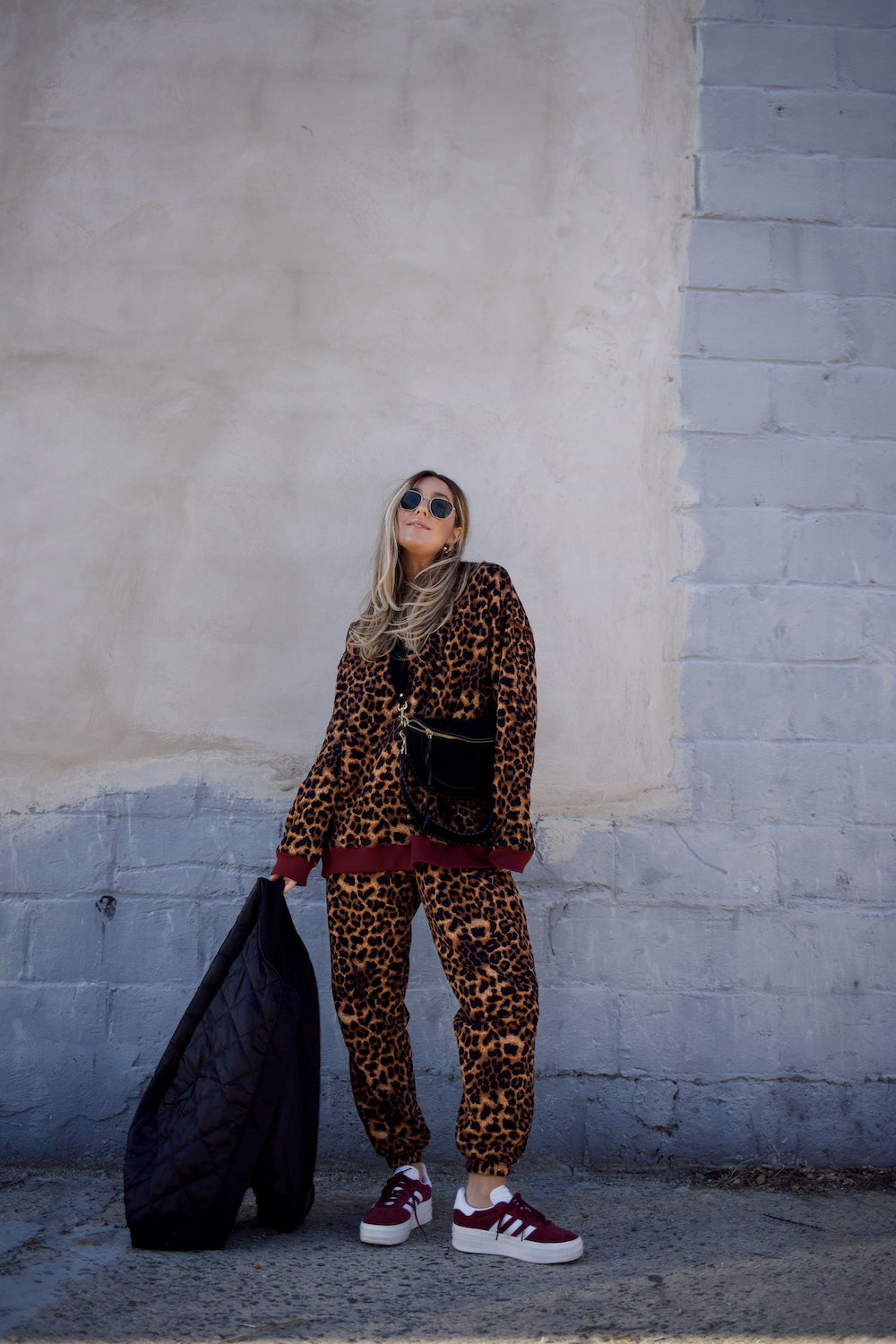 Slightly Oversized Classic Sweatpant - Leopard