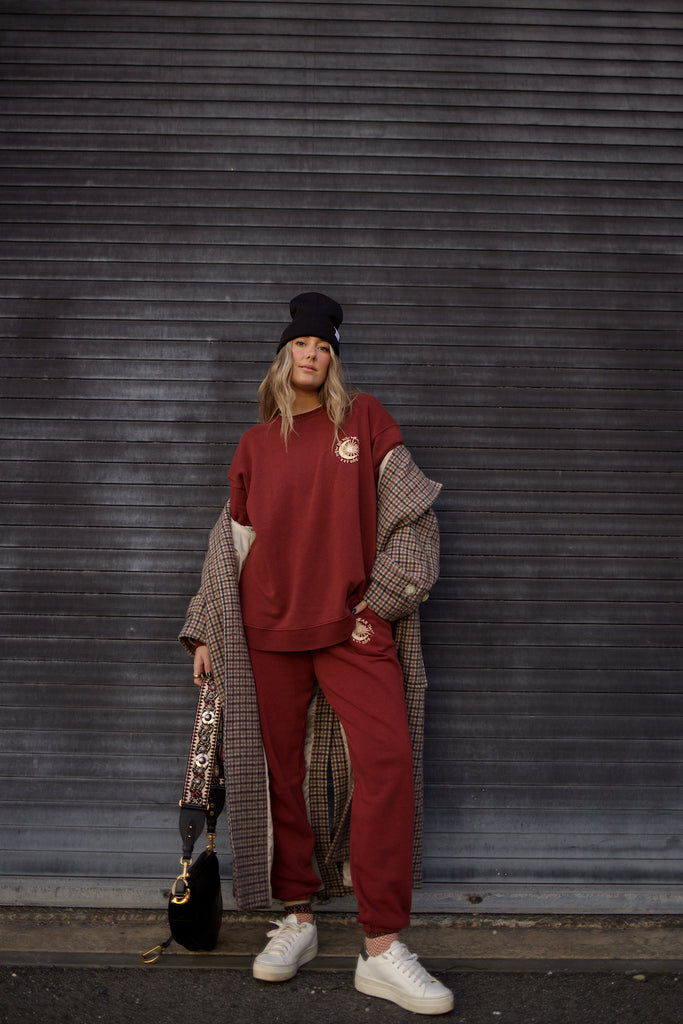 Burgundy Solstice Crewneck Sweatshirt