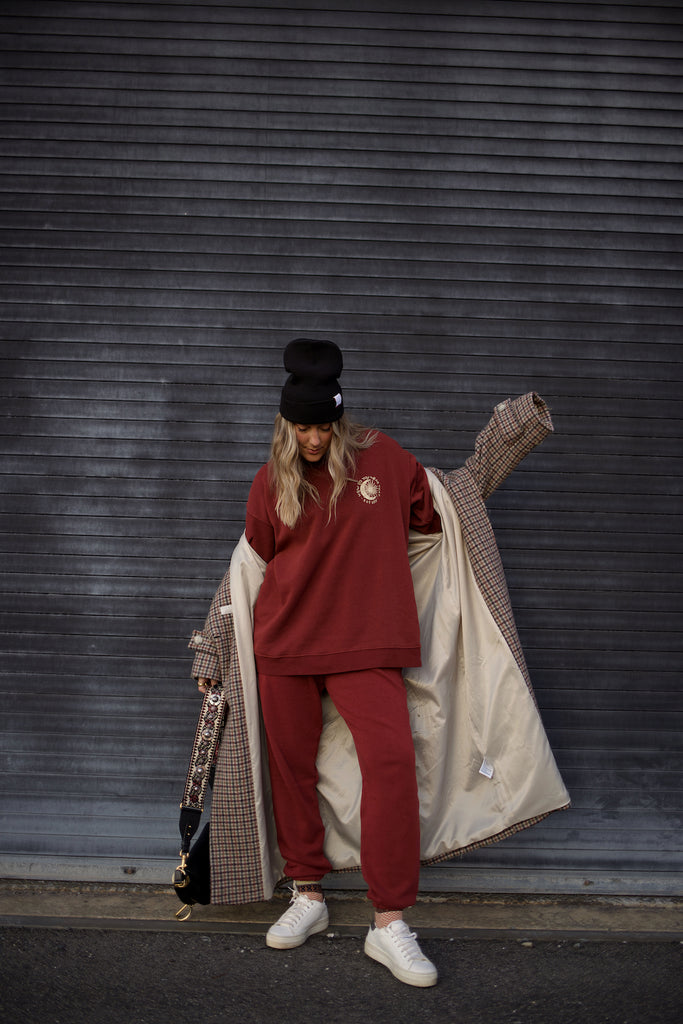 Burgundy Solstice Crewneck Sweatshirt