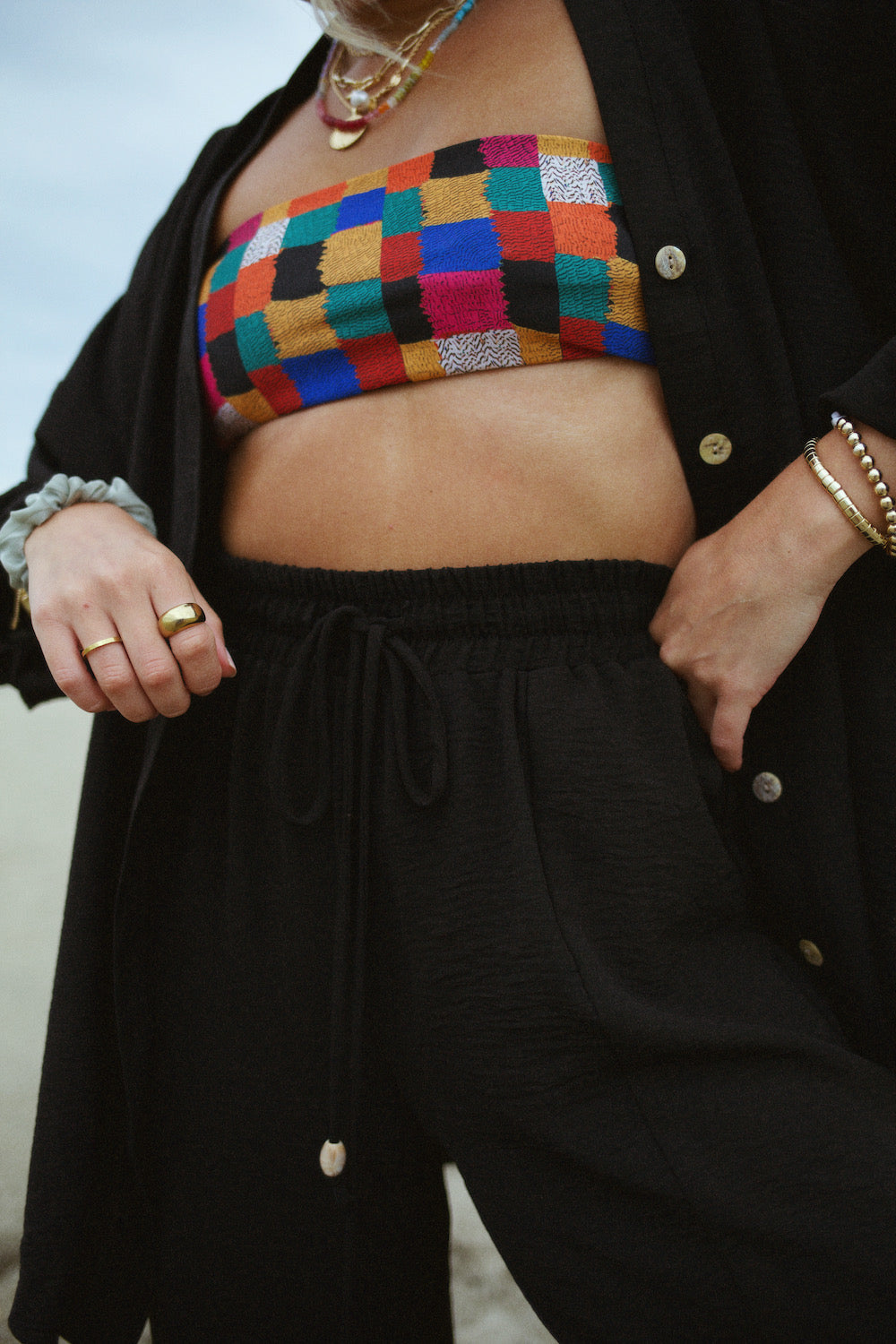 Essential Wide Leg Pant - Black